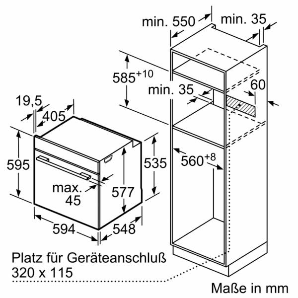 SIEMENS Pyrolyse Backofen »HB674GBS1A+«, HB674GBS1A+, mit Teleskopauszug nachrüstbar, Pyrolyse-Selbstreinigung, mit activClean