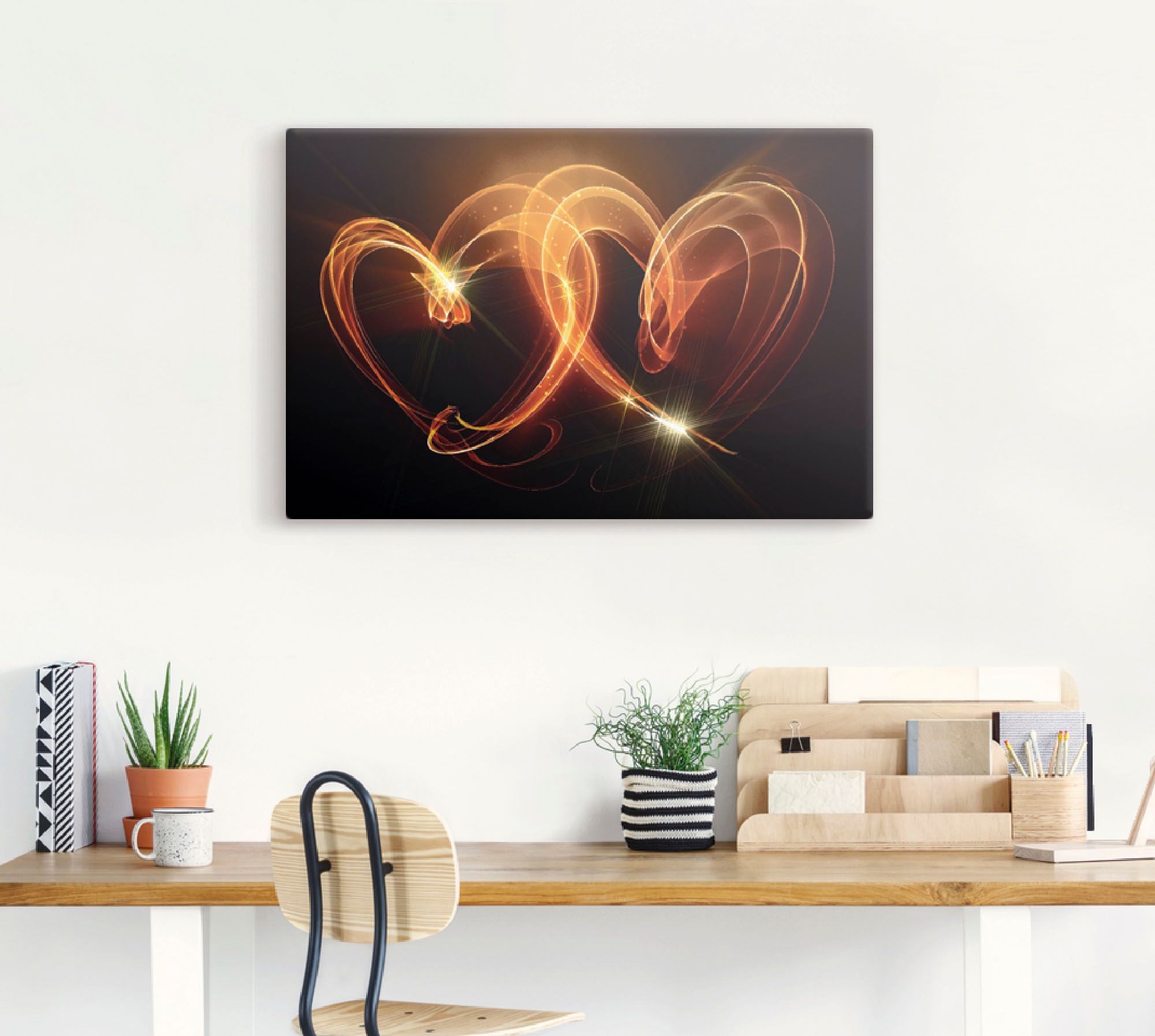Artland Wandbild »Verbundenheit«, Herzen, (1 St.), als Alubild, Outdoorbild, Leinwandbild, Poster, Wandaufkleber