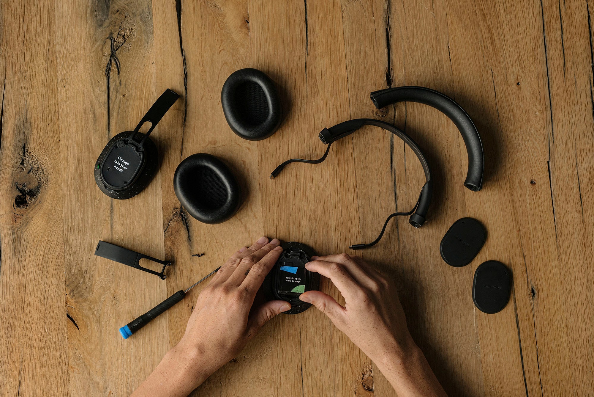 Fairphone Over-Ear-Kopfhörer »Fairbuds XL«, Bluetooth, Active Noise Cancelling (ANC)