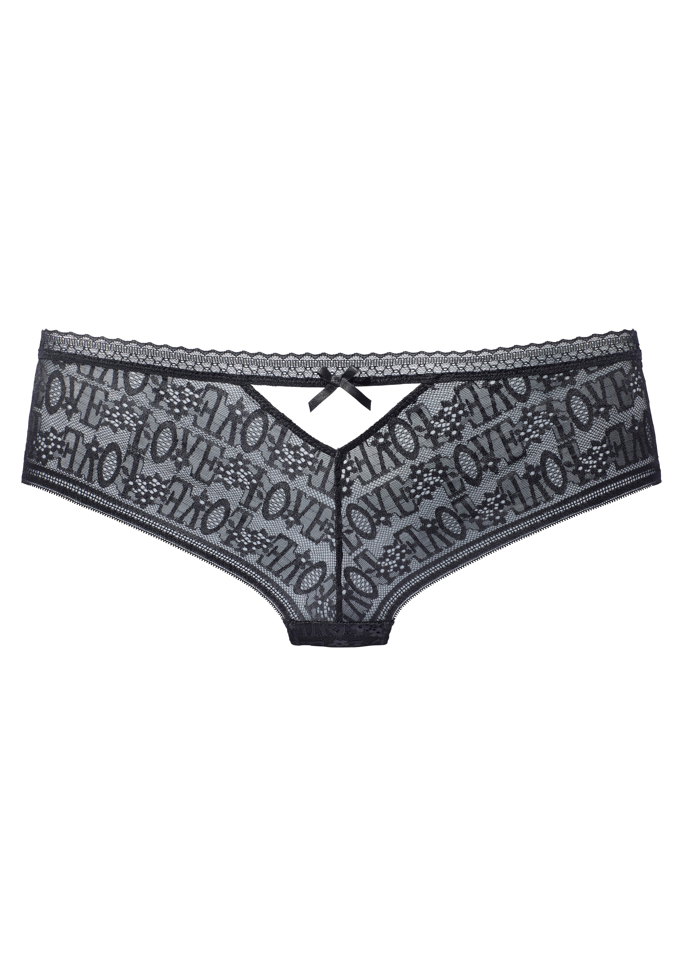 Vivance Stringpanty, aus Spitze mit „LOVE“-Schriftzug