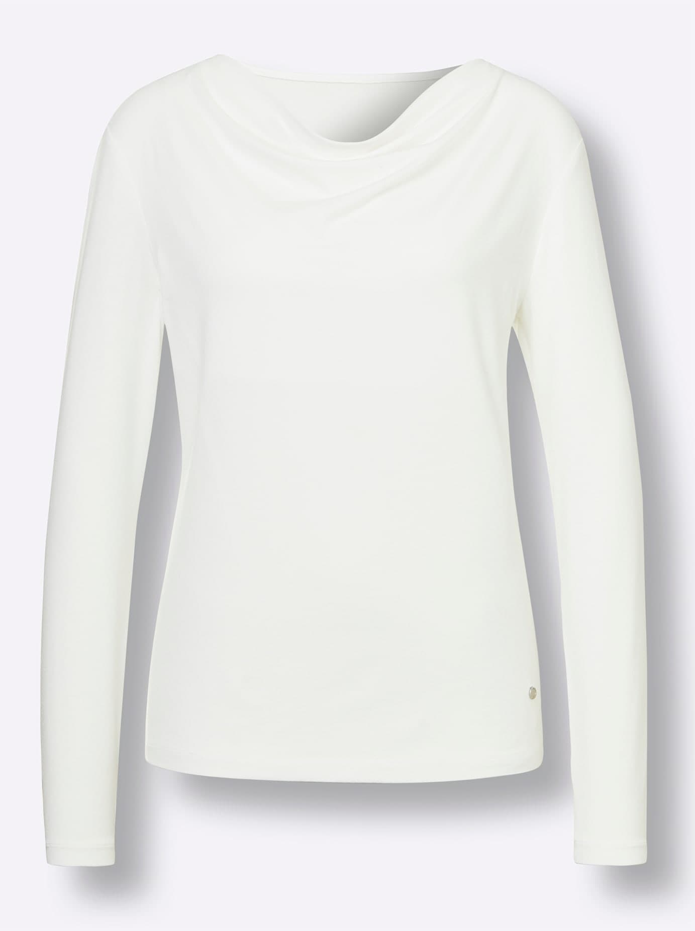 CREATION L PREMIUM Wasserfallshirt »Modal-Shirt«, (1 tlg.)