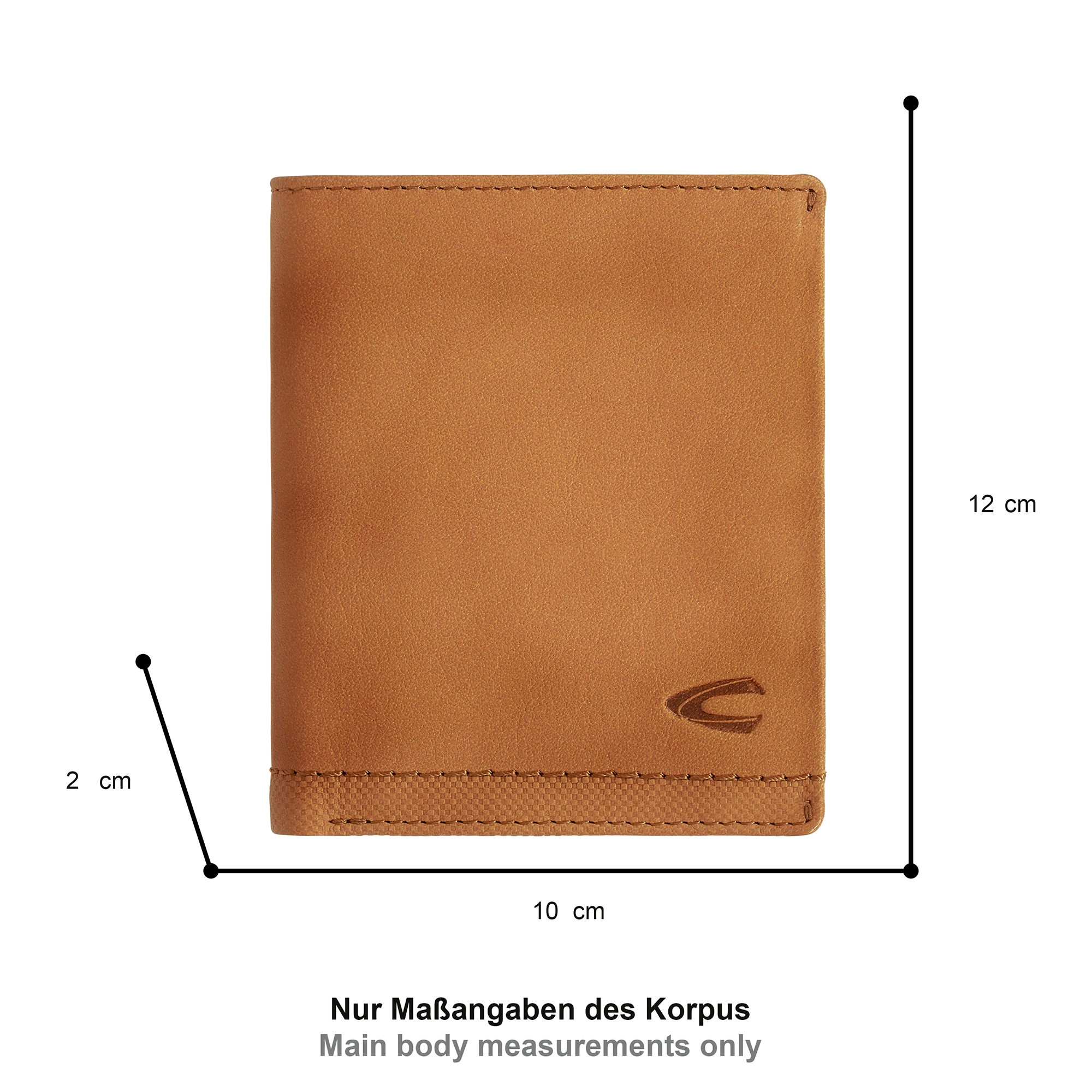 camel active Geldbörse »Nimbus« weich genarbtes Leder mit leicht abgesetzten Ziernähten, RFID Schutz