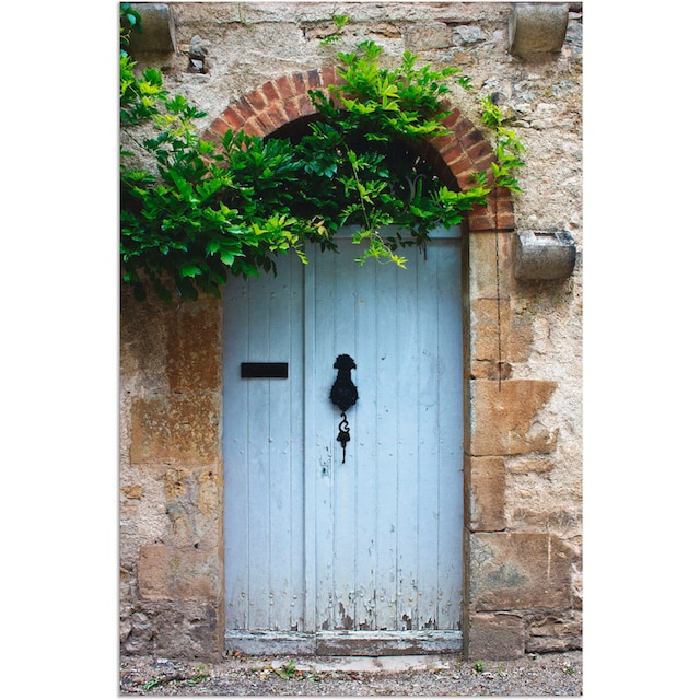 Artland Wandbild »Alte Tür in Südfrankreich«, Fenster & Türen, (1 St.), als  Alubild, Leinwandbild, Wandaufkleber oder Poster in versch. Größen  bestellen bei OTTO