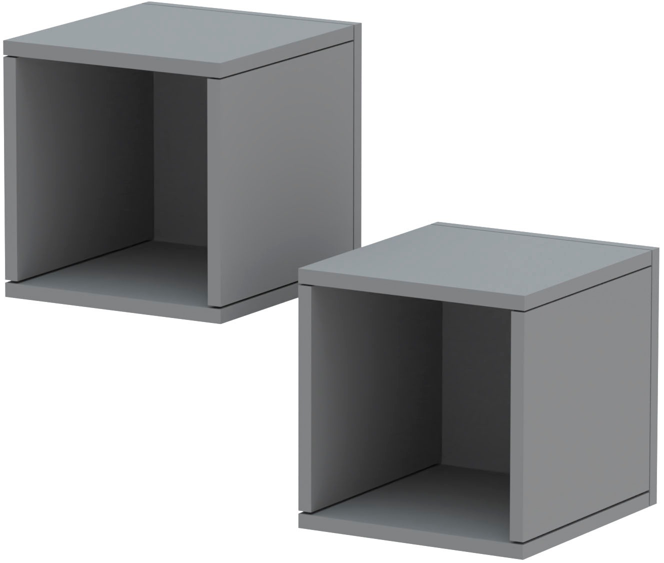 Home affaire Wandregal »Infinity« Set, 2 kleine Würfelregale, 2 Stk. tlg. Würfelregal 2er-Set, Breite 28 cm, Höhe 29 cm