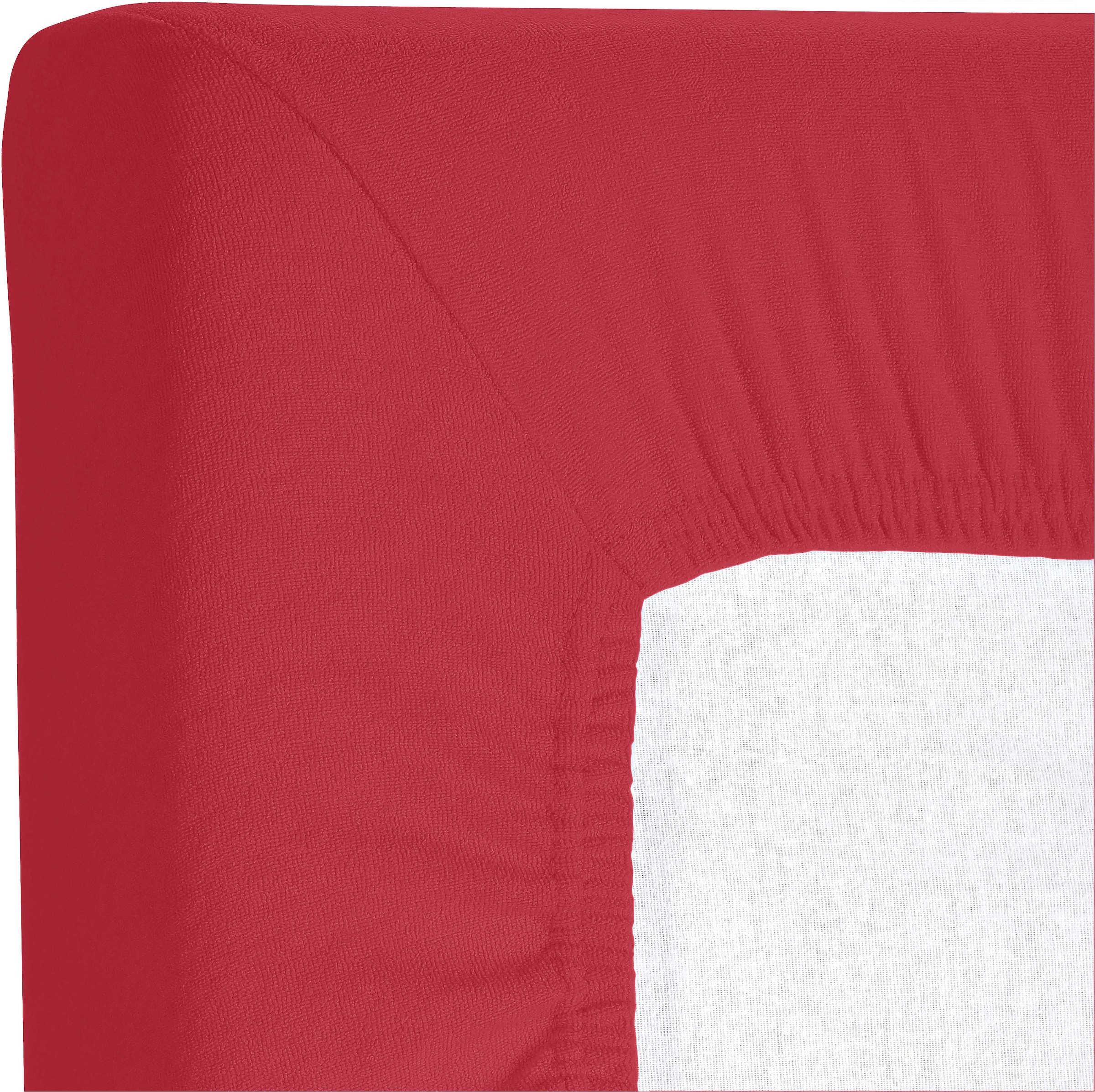 KUM Spannbettlaken »Frottee Spannbetttuch« bis ca. 30 cm Matratzenhöhe, weich & kuschelig