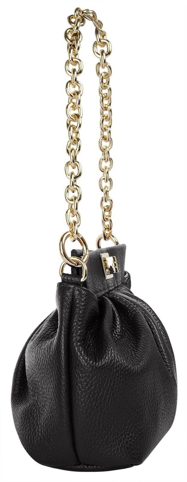 Cluty Umhängetasche, echt Leder, Made in Italy