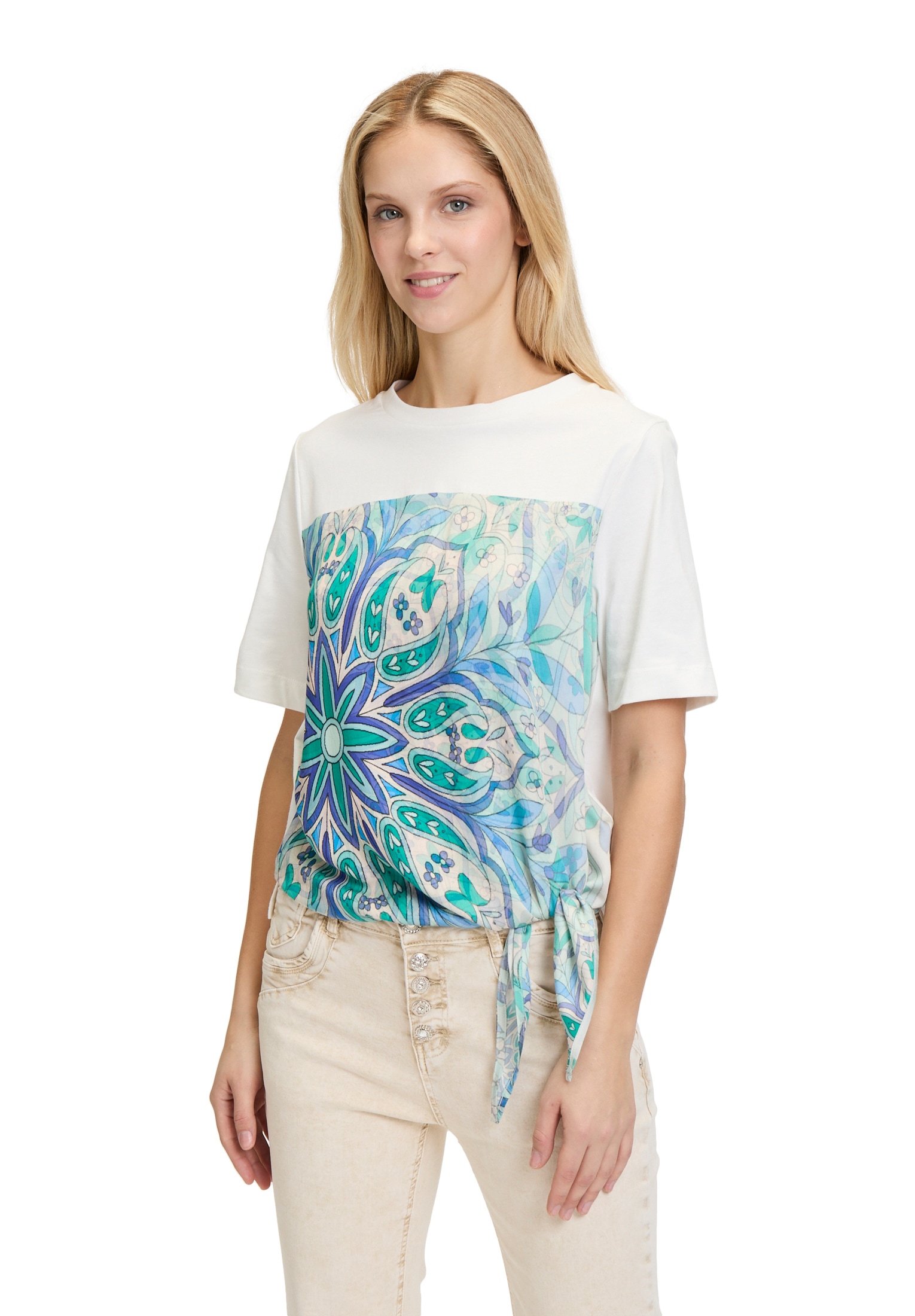 Cartoon T-Shirt »Rundhals-Shirt mit Schleifenknoten«