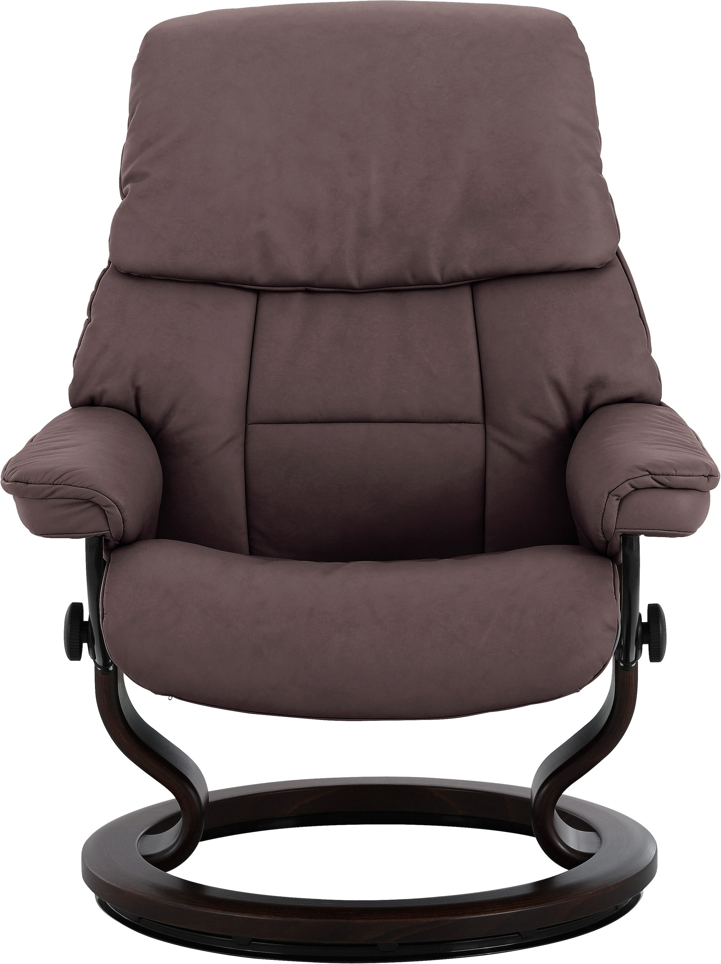 Stressless® Relaxsessel »Ruby«, (Set, Relaxsessel mit Hocker), mit Classic Base, Größe L, Gestell Eiche, Wenge, Braun & Schwarz