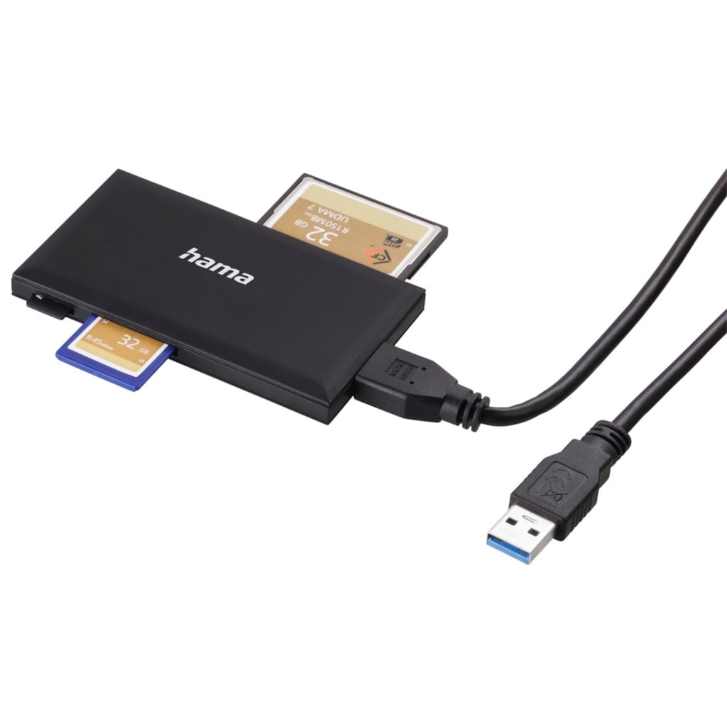 Hama Speicherkartenleser »USB-3.0-Multi-Kartenleser, SD/microSD/CF/MS«