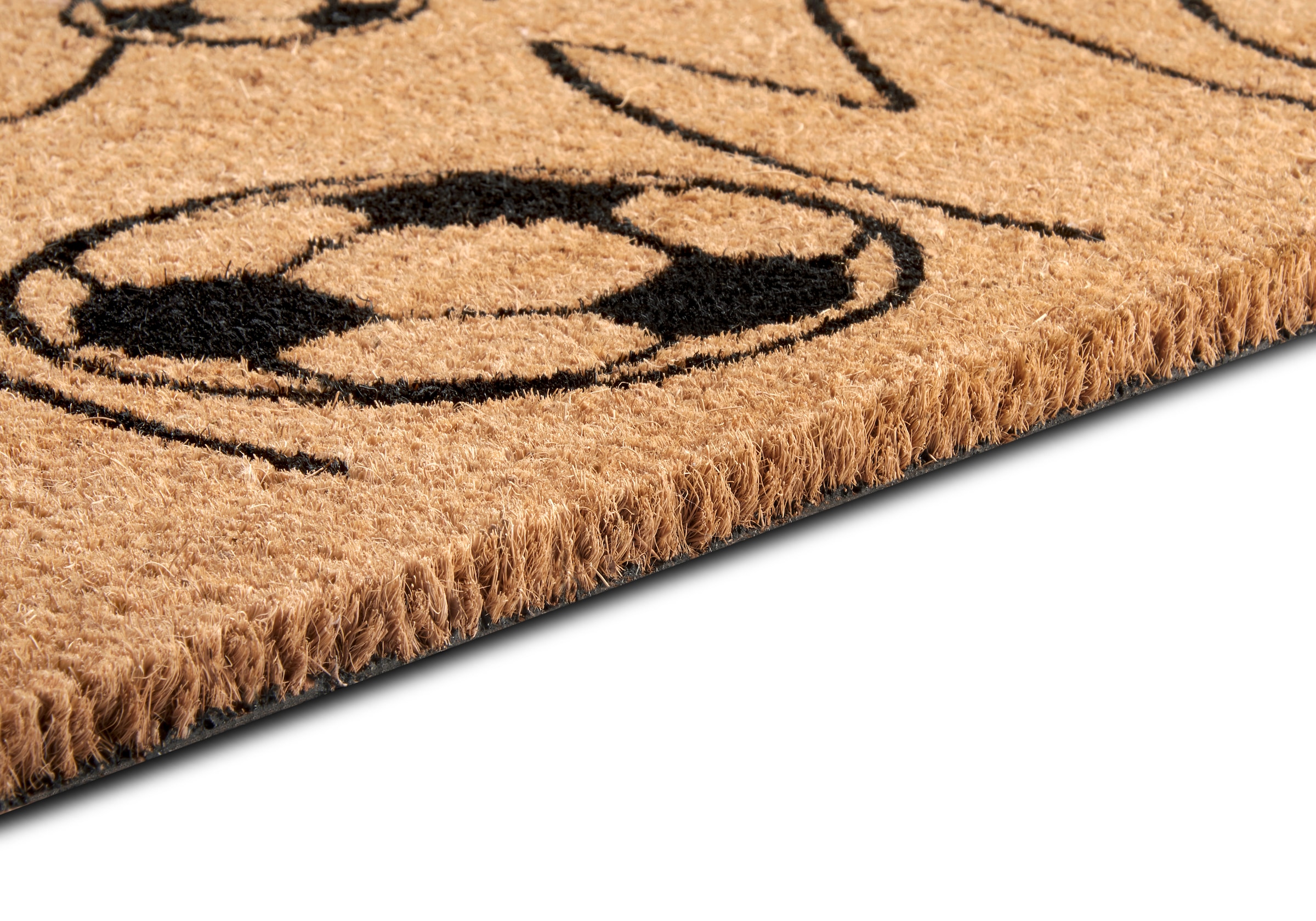 HANSE Home Fußmatte »Kokos Welcome Home Soccer, Türmatte«, rechteckig, 15 mm Höhe, Strapazierfähig, pflegeleicht, robust, wetterfest, UV-beständig