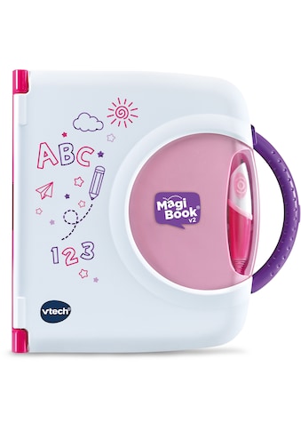 Kindercomputer »MagiBook v2, pink, Interaktives Lernbuchsystem,«, mit 2 Lernbüchern