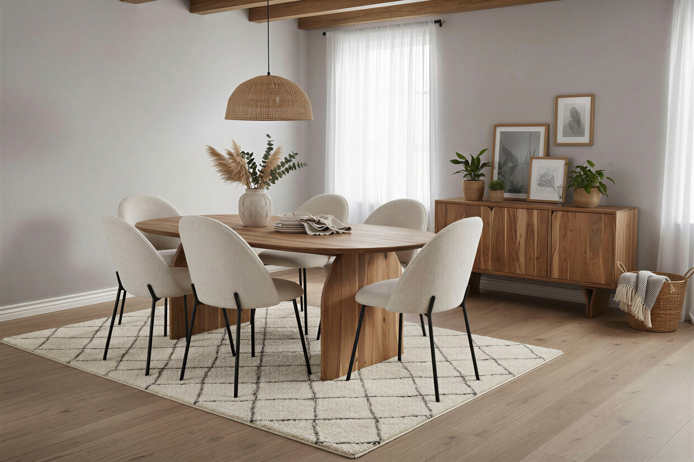 SIT Esstisch »ACACIA WAVE« 1 Stk. tlg. mit ausgeprägter Maserung