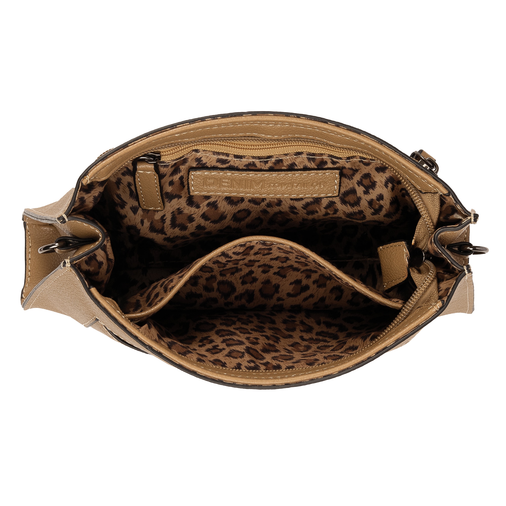 TOM TAILOR Denim Umhängetasche »Lennon« aus griffigem Lederimitat mit abnehmbarer Metallkette