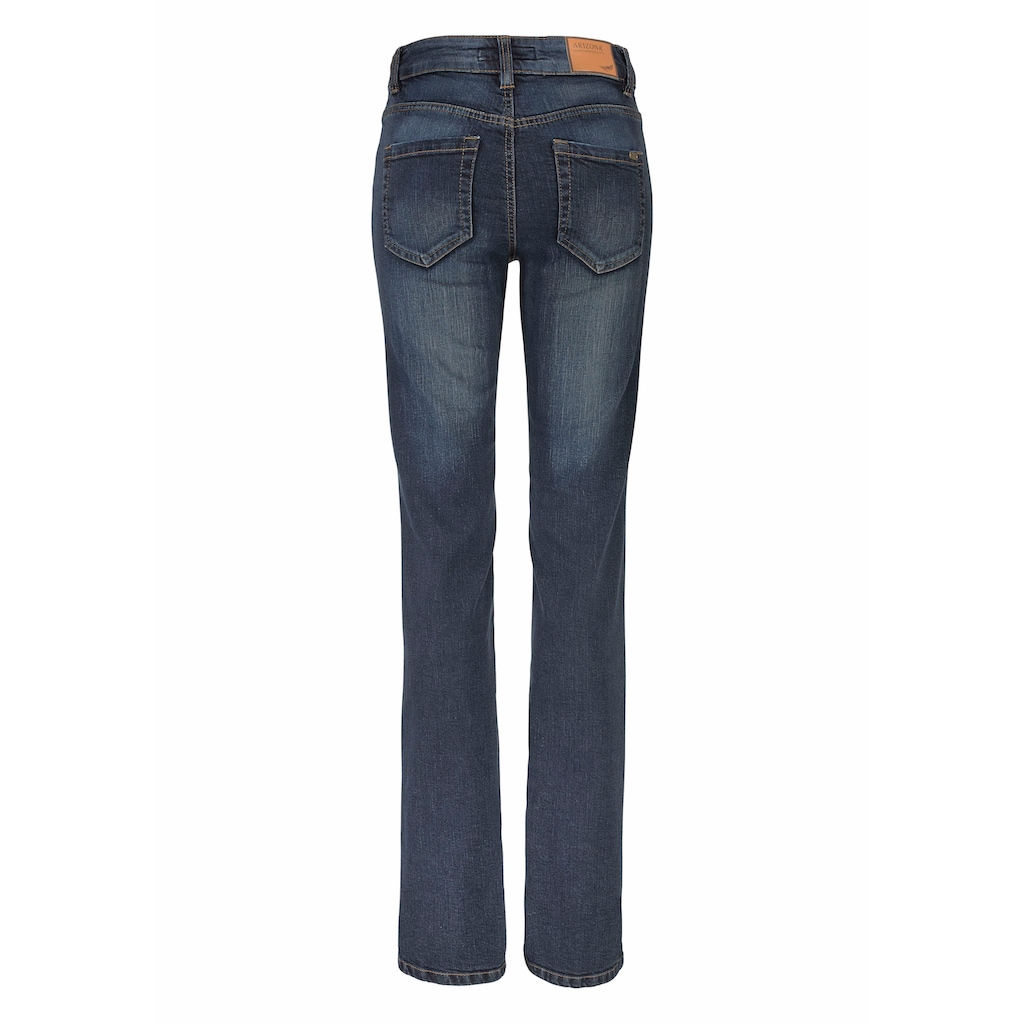 Arizona Bootcut-Jeans »Svenja - Bund mit seitlichem Gummizugeinsatz«, High Waist