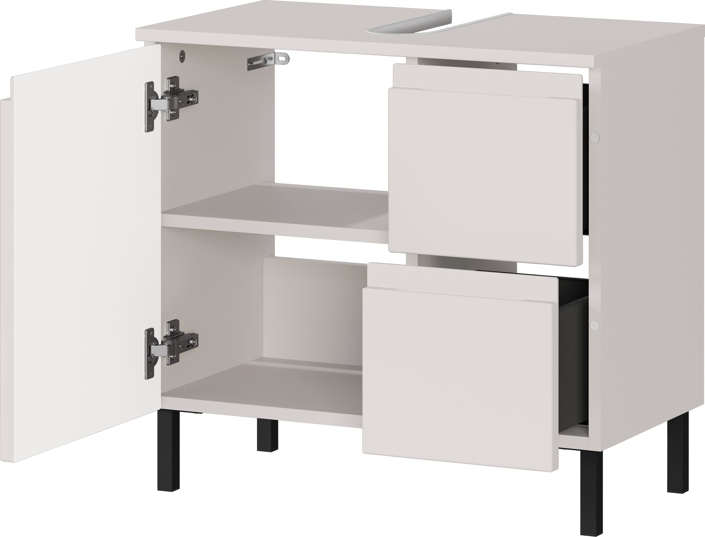 GERMANIA Badmöbel-Set »Scantic«, (2 St.), mehrteiliges Set mit kleinem Waschbeckenunterschrank
