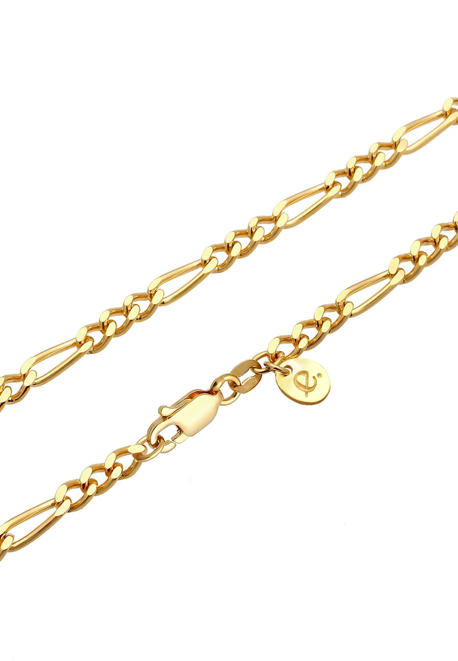 Elli Premium Kette ohne Anhänger »Halskette Choker Figarokette 925 Silber«