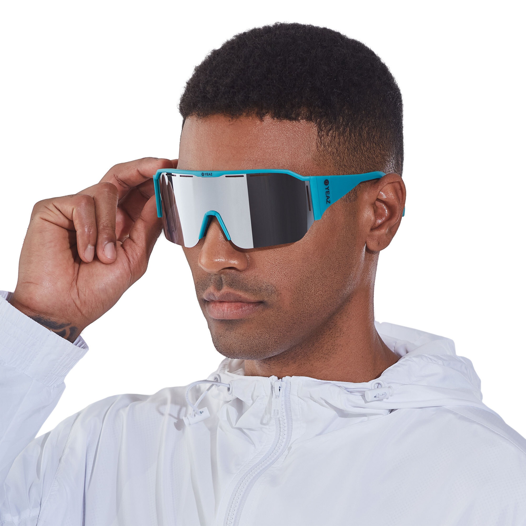 YEAZ Sportbrille »Sport-Sonnenbrille Black/Silver SUNVIBE«