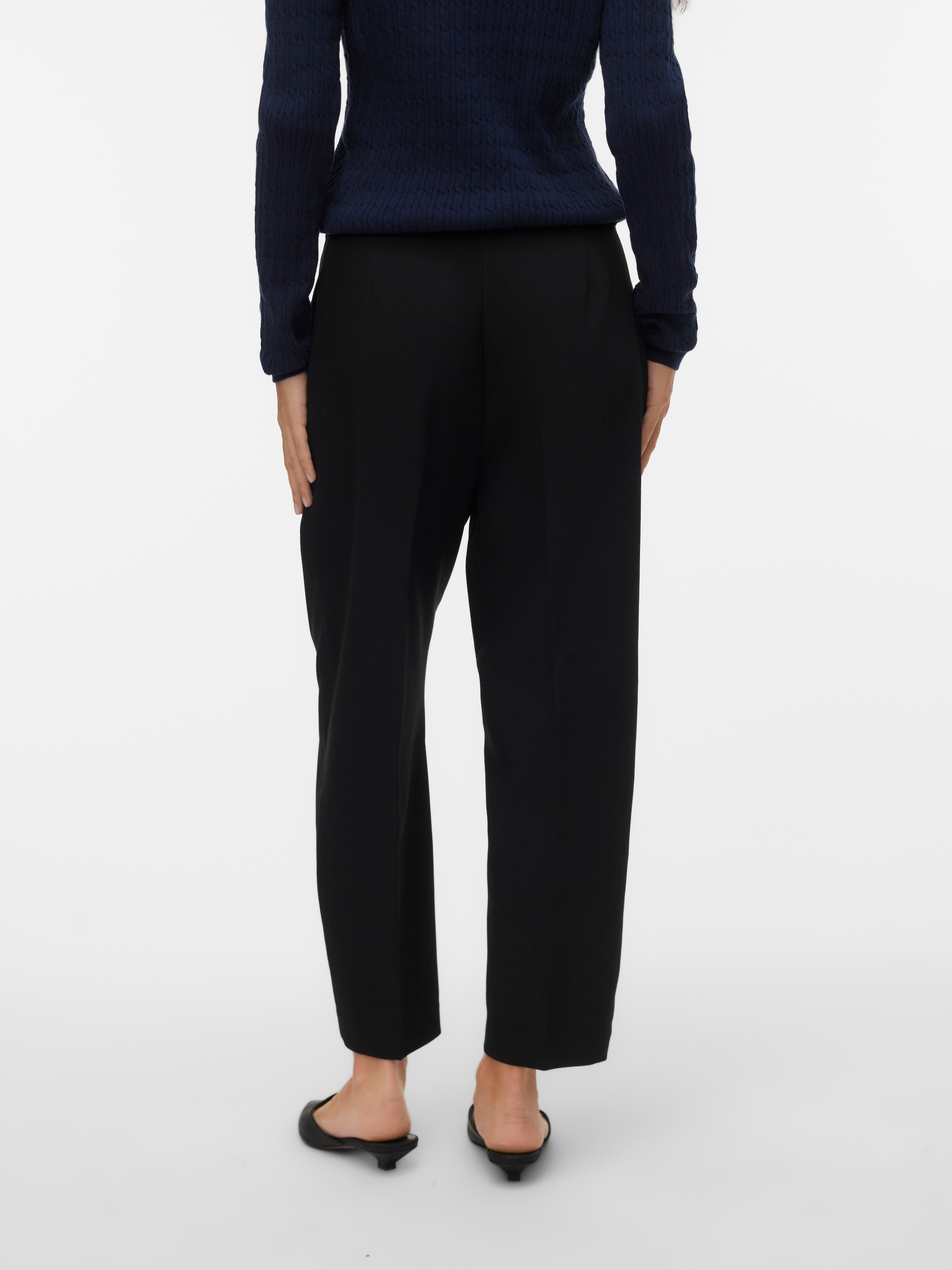 Vero Moda Anzughose »VMELMA MW BARREL BELT ANKLE PANT NOOS«