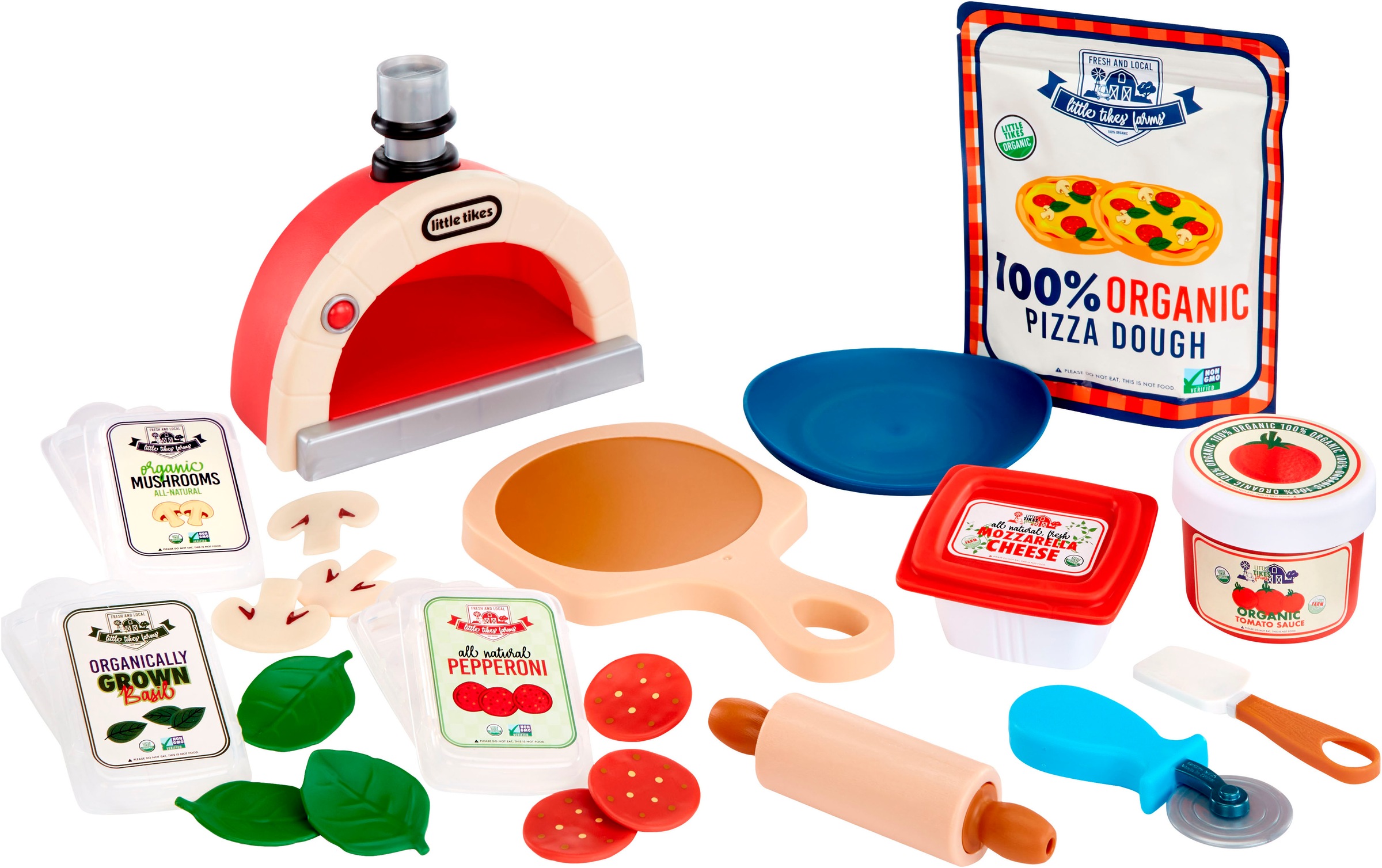 Little Tikes® Spiellebensmittel »Creative Chefs Pizza Kit«, (18 tlg.)