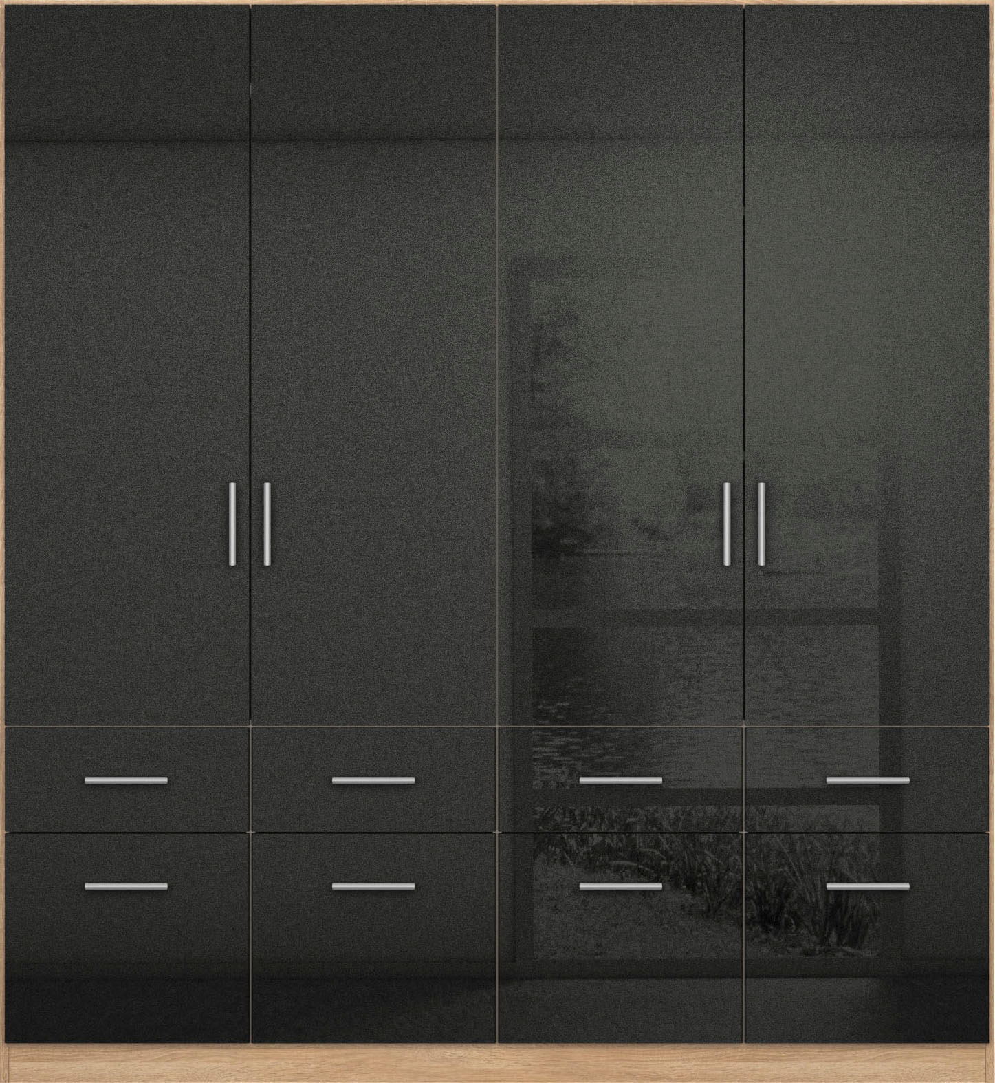 rauch Drehtürenschrank »Kleiderschrank Schrank Garderobe Schlafzimmerschrank CELLE«, in 4 Breiten und 2 Höhen, optional mit Schubkästen MADE IN GERMANY