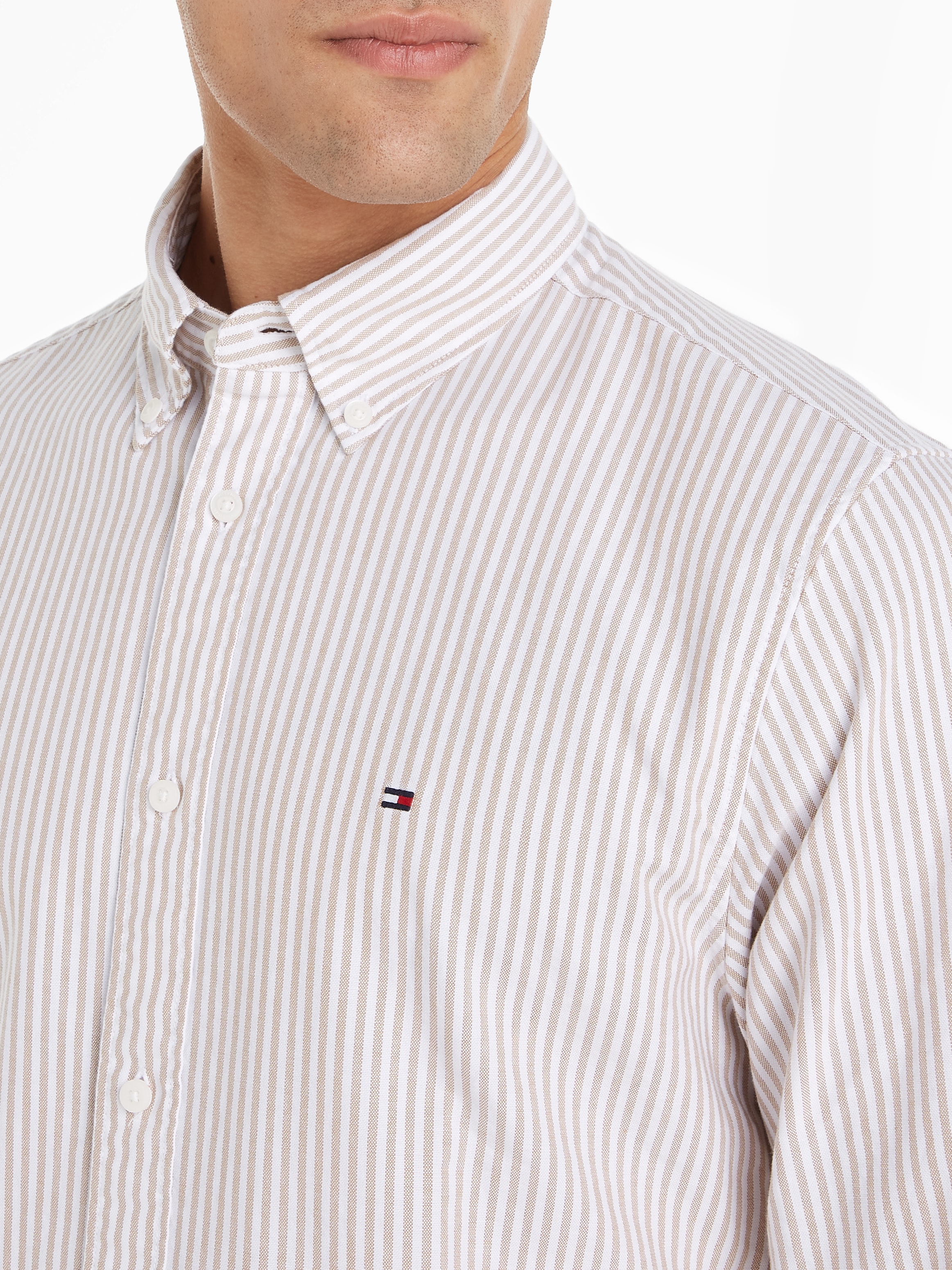 Tommy Hilfiger Langarmhemd »HERITAGE OXFORD STRIPE RF SHIRT«