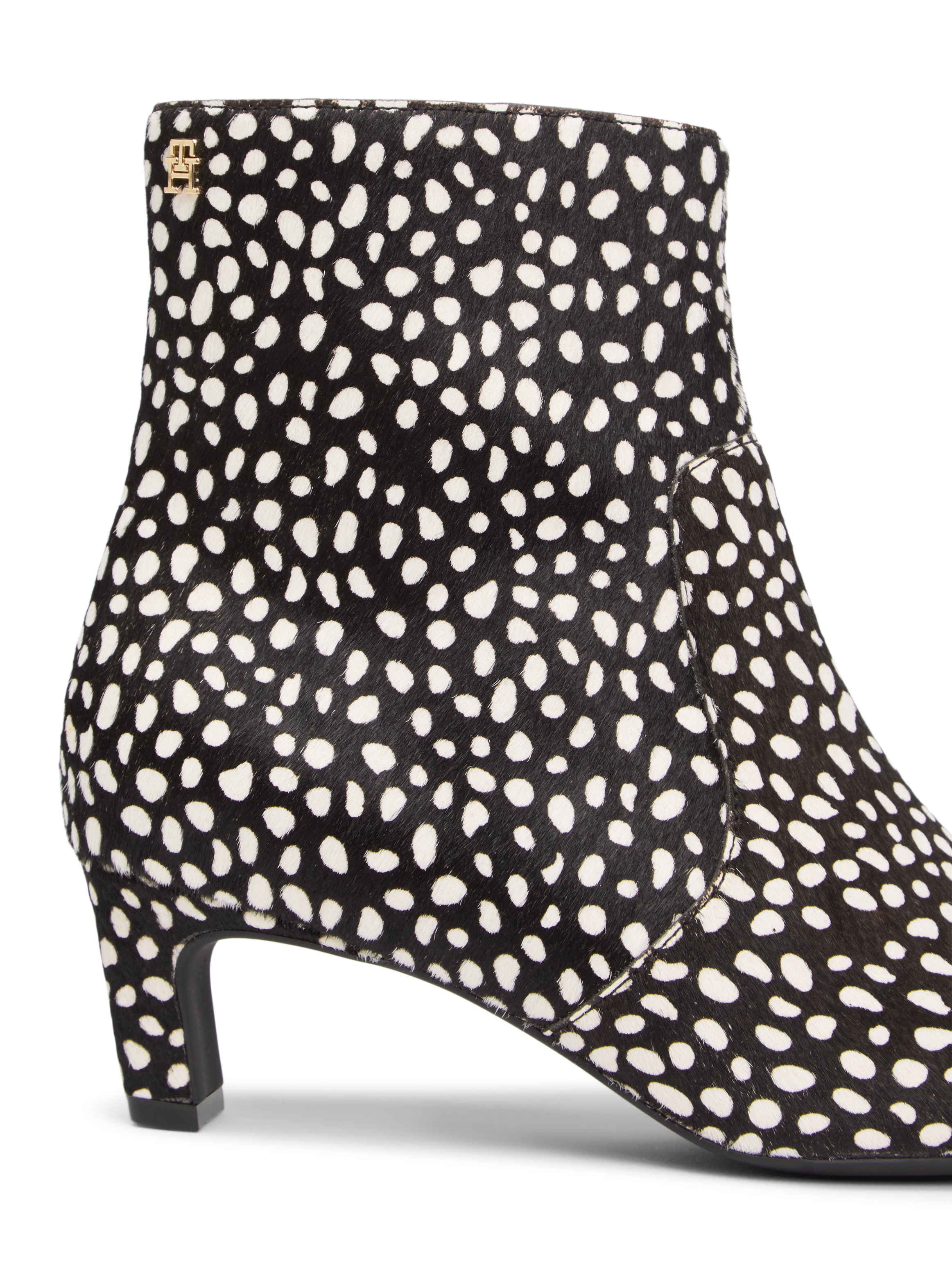 Tommy Hilfiger Stiefelette »TH SNOW LEOPARD BOOT«  , Trichterabsatz, Businesschuh in spitz zulaufender Form