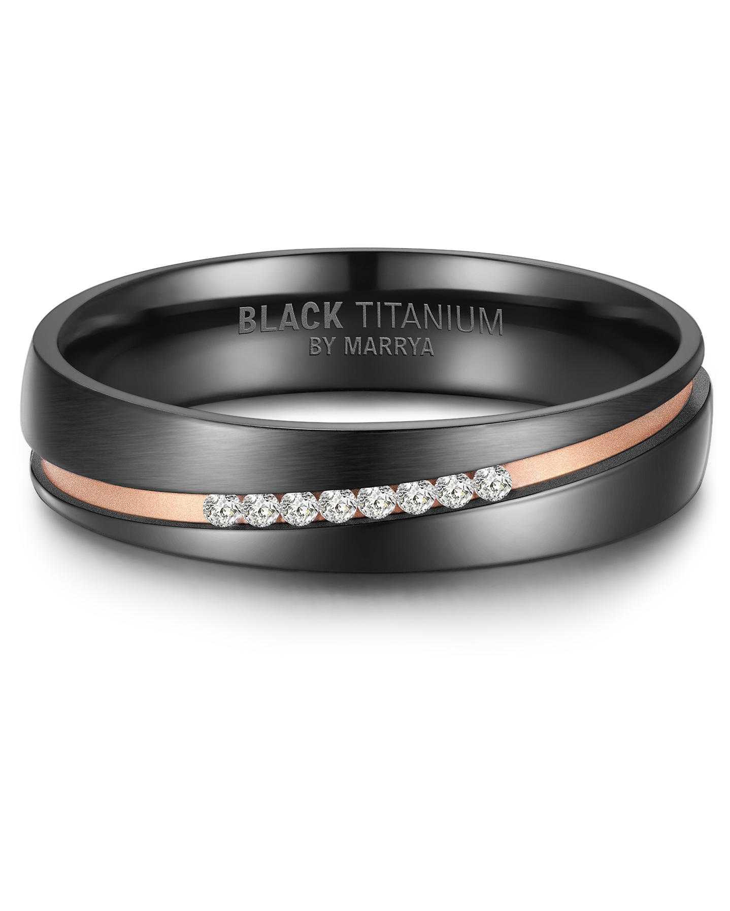 Marrya Trauring »BLACK TITANIUM by MARRYA Black Titanium - Zirkonium Ringe Trauringe Eheringe Partnerringe«