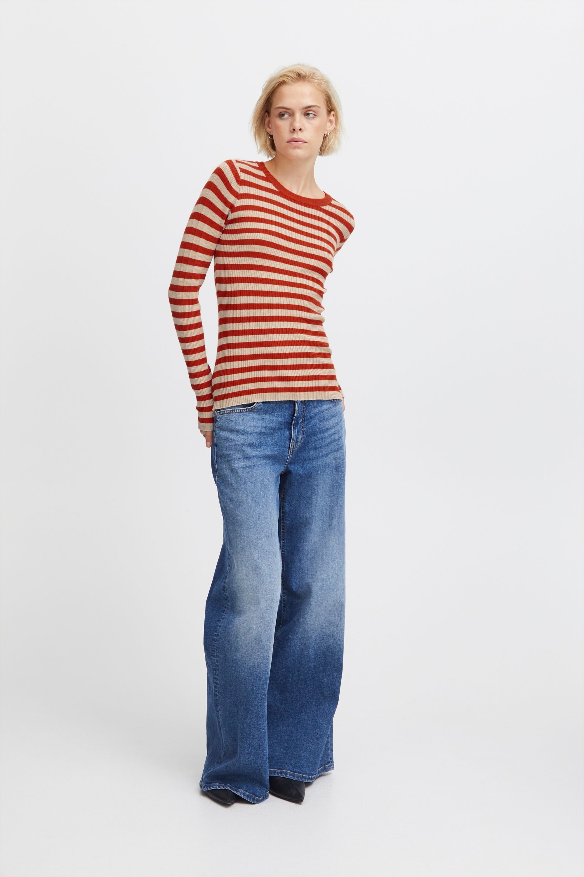 Ichi Strickfleece-Pullover »Strickpullover IHMafa«