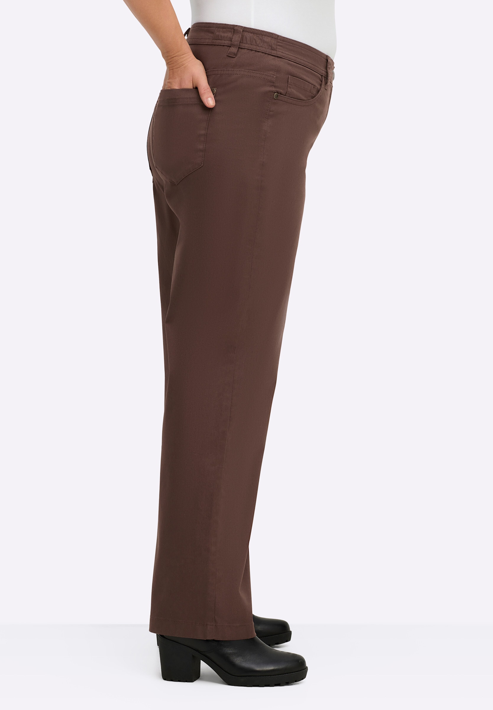 Sheego 5-Pocket-Hose »Twill-Hose 5-Pocket-Hose mit seitlichem Dehnbund«