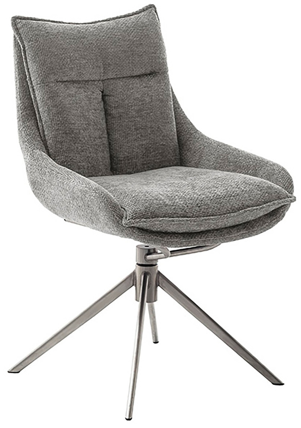 MCA furniture Esszimmerstuhl, Strukturstoff, (2er-Set), drehbar 360°, Dreh- & Schwingfunktion, Belastbarkeit 120 kg