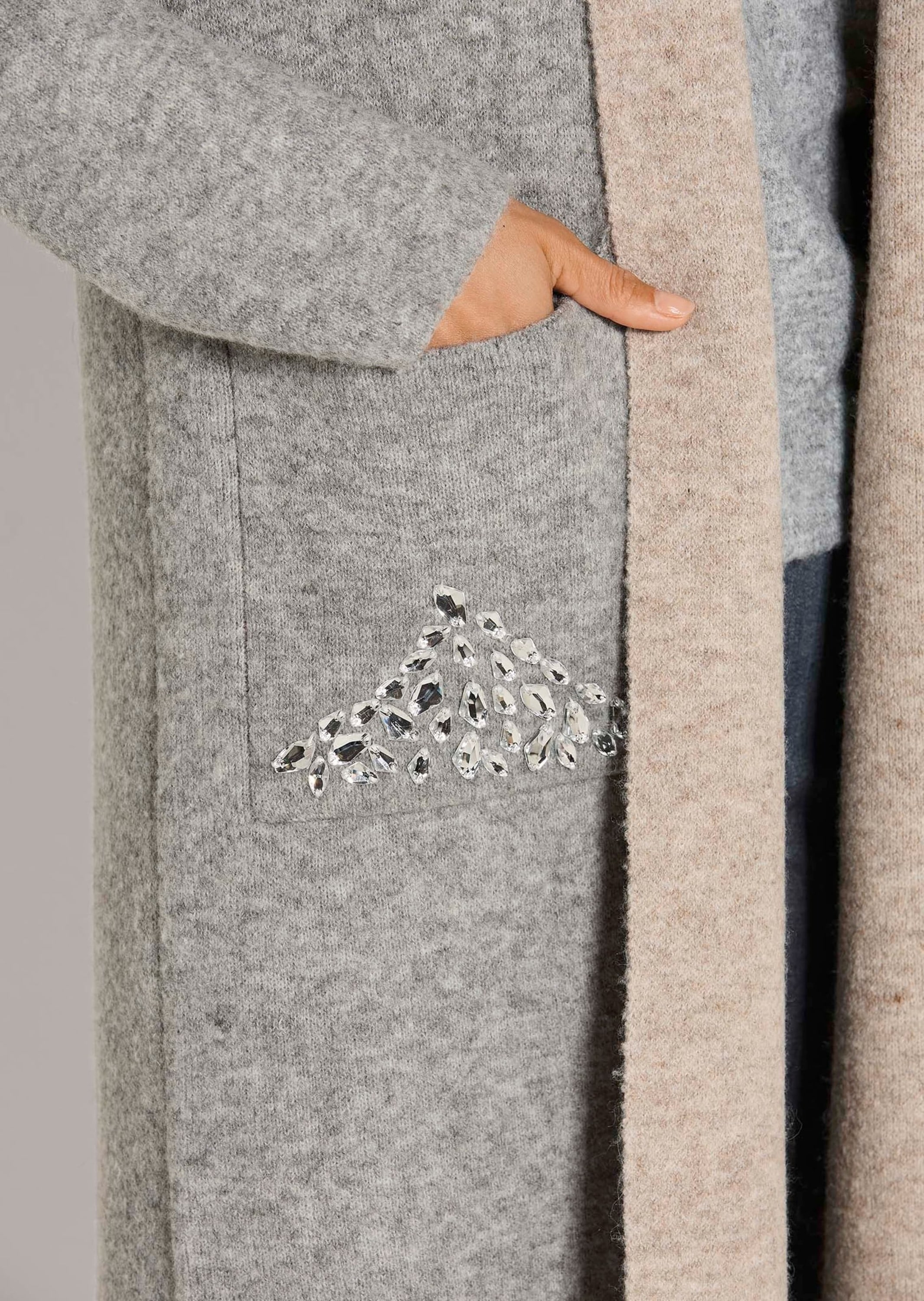 MADELEINE Langmantel »Strickmantel Strickmantel«