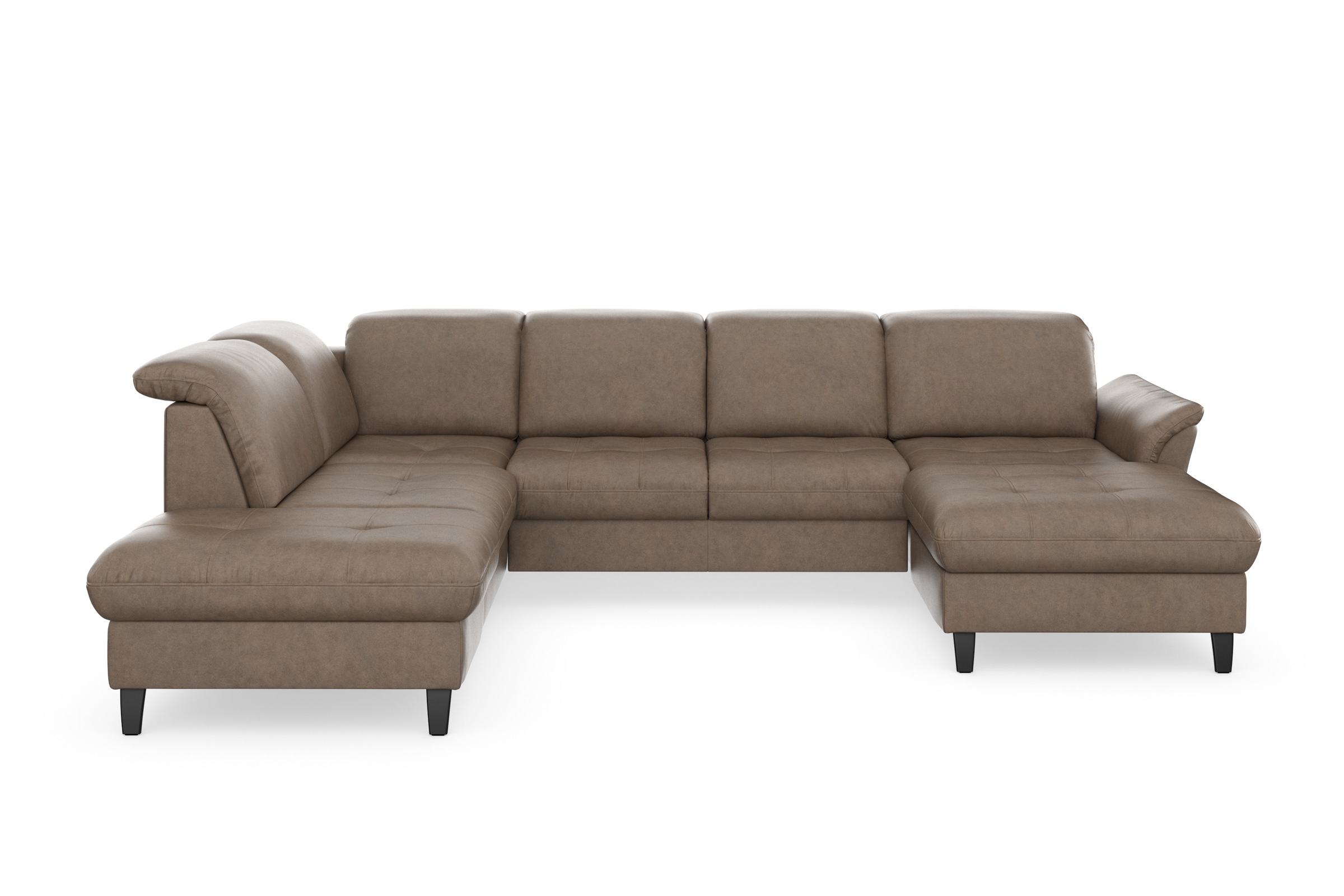 sit&more Wohnlandschaft »Maggiore U-Form«, wahlweise mit Kopfteilverstellung, Bettfunktion und Stauraum