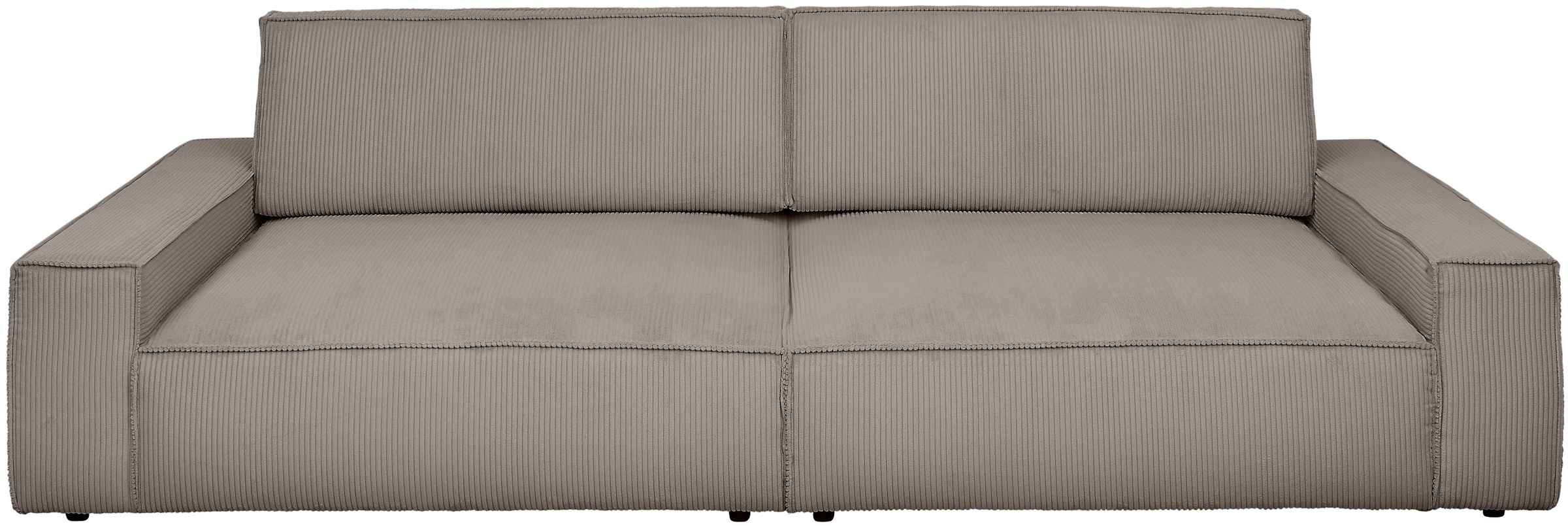 Home affaire Big-Sofa »NEU: SHERWOOD XXL, Big-Sofa (316cm), extra tiefe Sitzfläche 95 cm«, bequemer Sitzkomfort, Cord u. Leinenoptik, Kedernaht