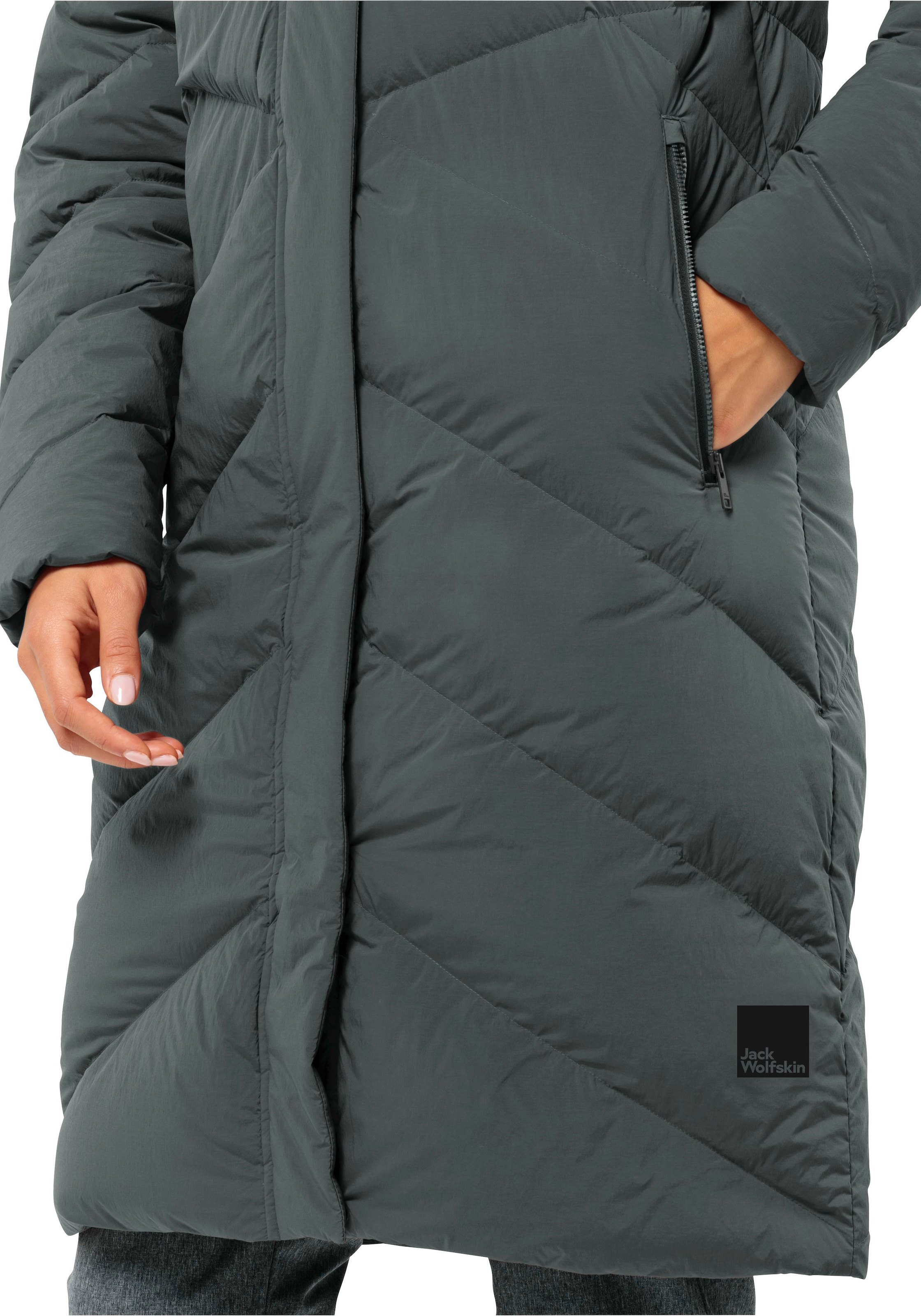 Jack Wolfskin Daunenmantel »MARIENPLATZ COAT W«, mit Kapuze