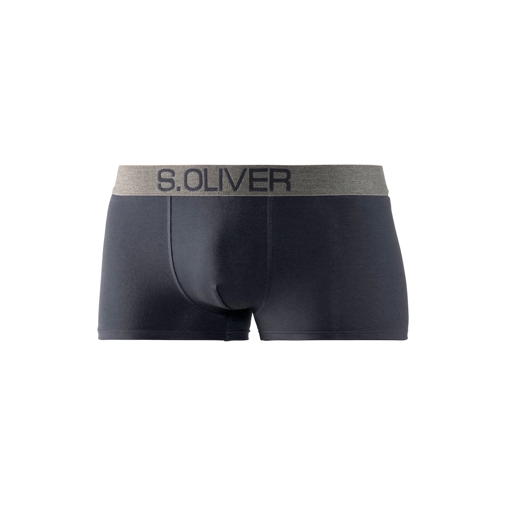 s.Oliver Boxer »Boxershorts für Herren«, (Packung, 4 St.), in Hipster-Form aus Baumwoll-Mix