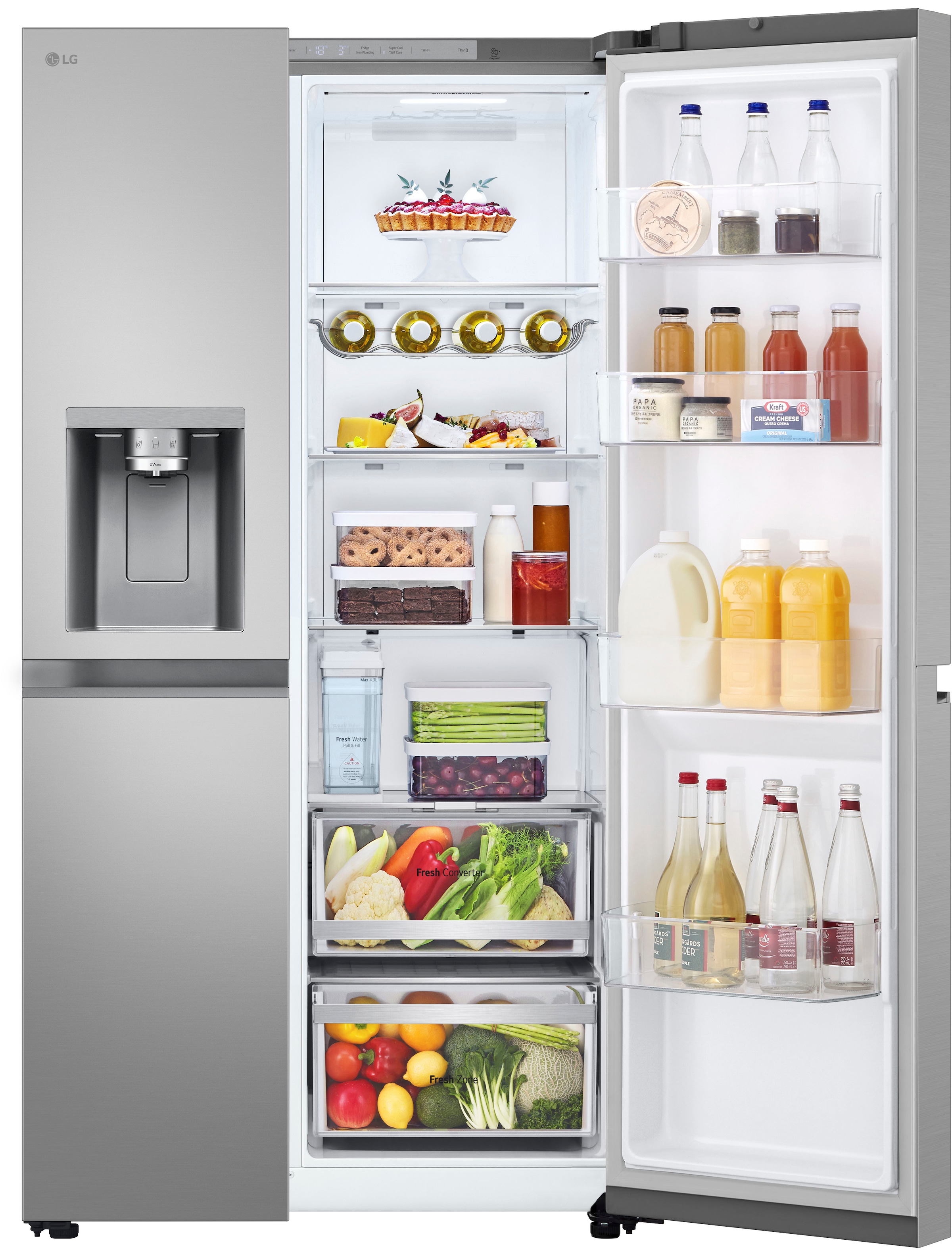 LG Side-by-Side L-Serie »GSLE81PYBD« 179 cm hoch 91,3 cm breit