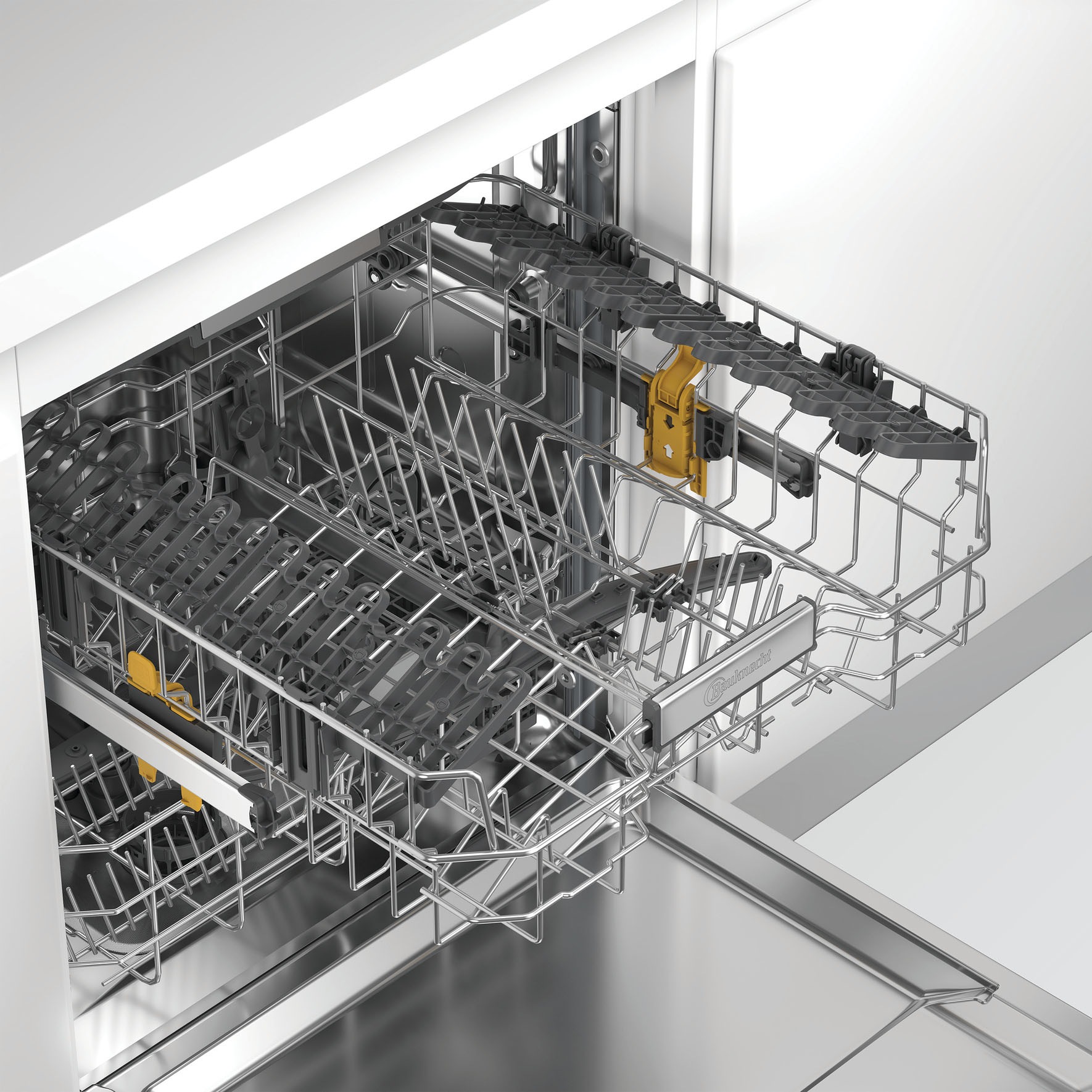 BAUKNECHT teilintegrierbarer Geschirrspüler »OBBC Ecosilent2 9760« 9,5 l 14 tlg. Maßgedecke ActiveDry – automatische Türöffnung für bessere Trockungsergebnisse