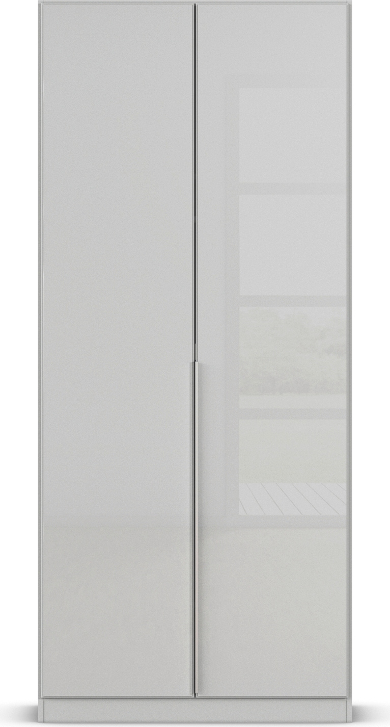 rauch Drehtürenschrank »Kleiderschrank Kleiderschränke Schrank Garderobe AGORDO mit Glasfront«, (in zwei Griff-Farben), durchdachte Innenausstattung, in 6 Breiten und 2 Höhen MADE IN GERMANY