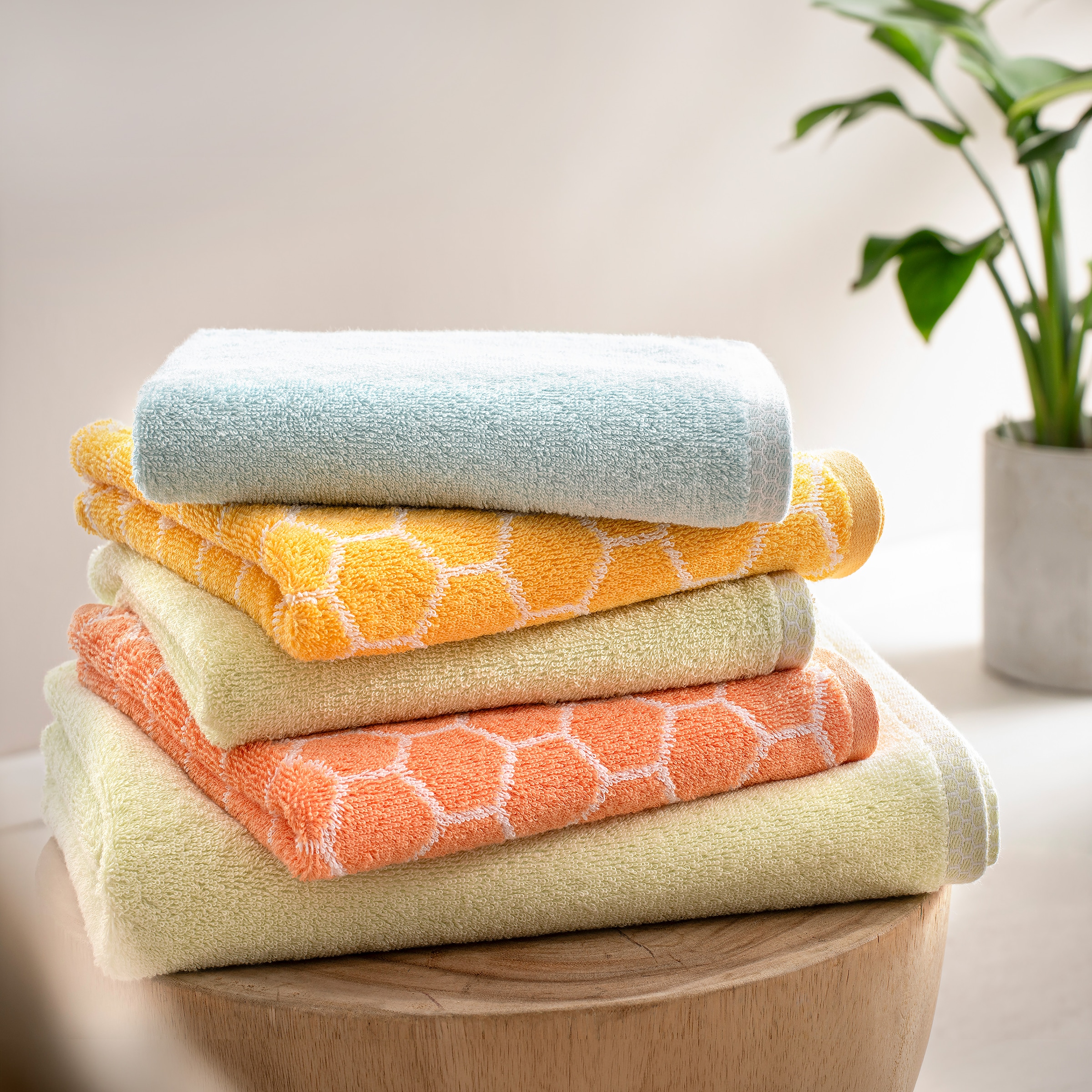 Dyckhoff Handtuch Set »Pure Natural Honey« Set 6 Frottier BIO Baumwolle, GOTS