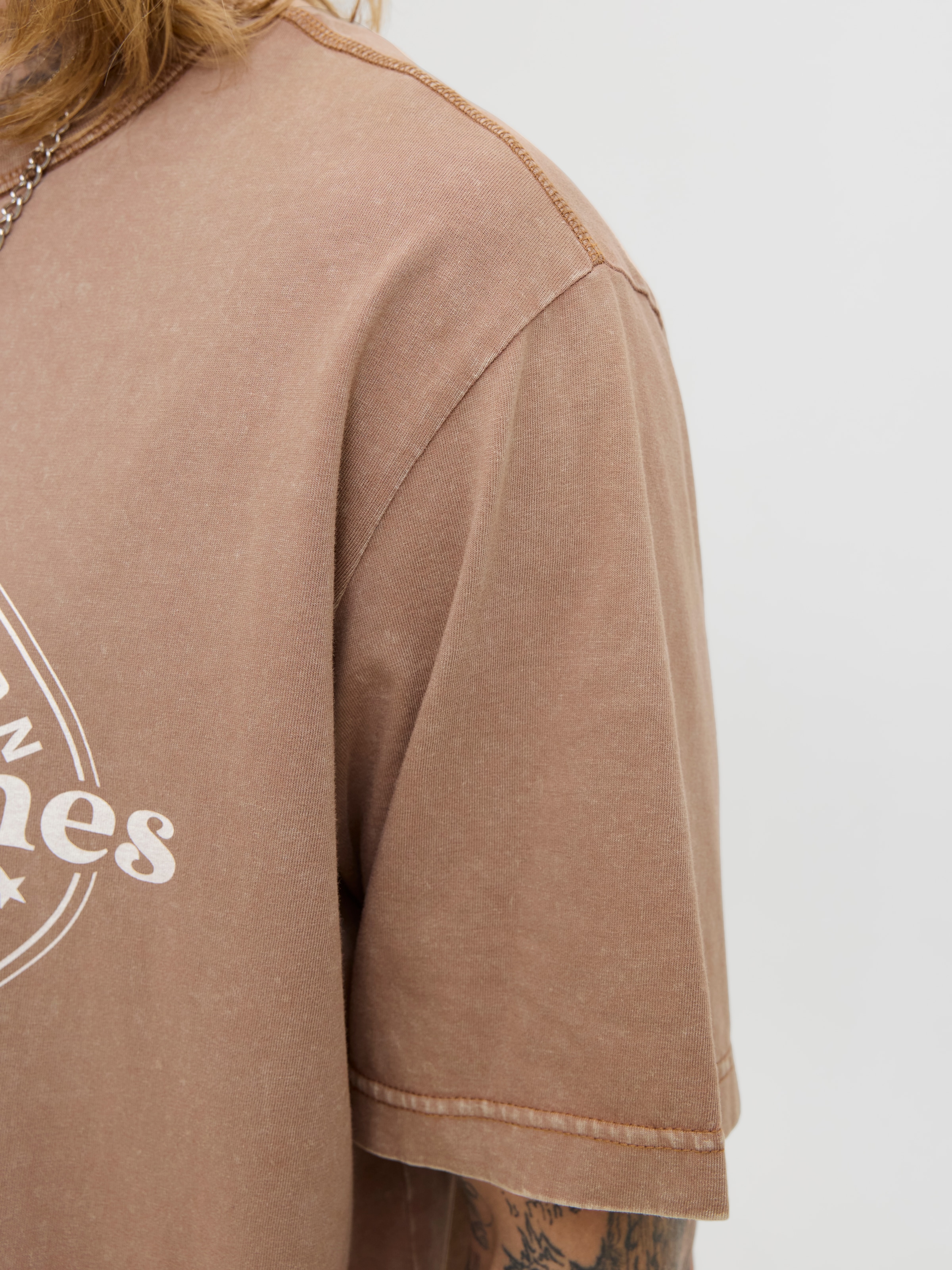Jack & Jones T-Shirt »JJEDOVER PRINT TEE SS CREW NECK«