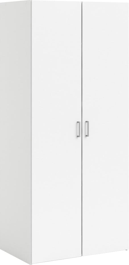 Kleiderschrank, Mit viel Stauraum, graue Stangengriffe, Gr. ca. 175,4 x 77,6 x 49,5 cm