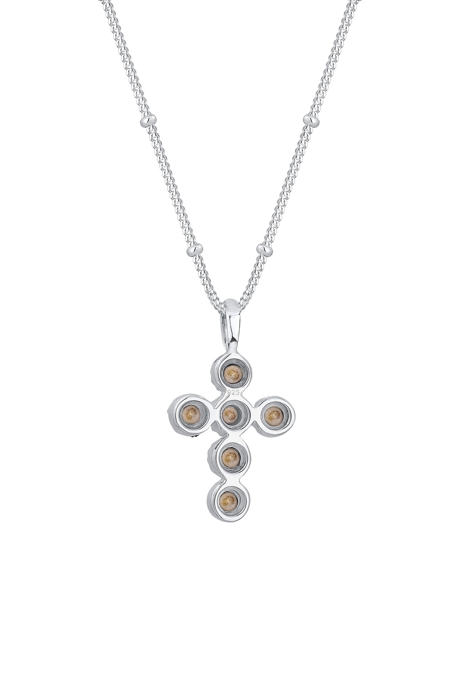 Elli Silberkette »Halskette Kreuz 925 Silber, mit Kristallen von Swarovski®«