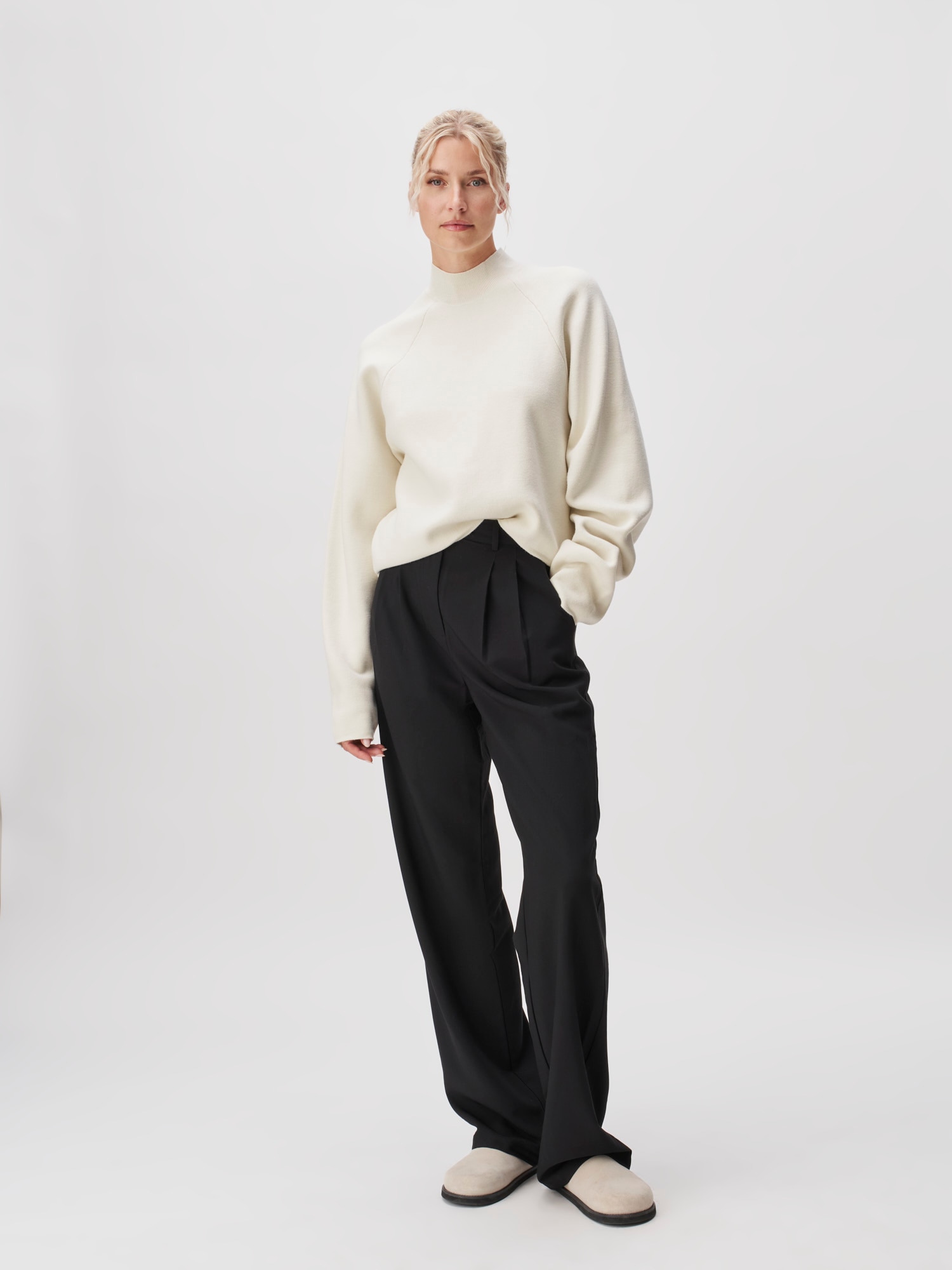 LeGer Strickpullover »Heather, LeGer by Lena Gercke«, Loose fit mit Rundhalsausschnitt