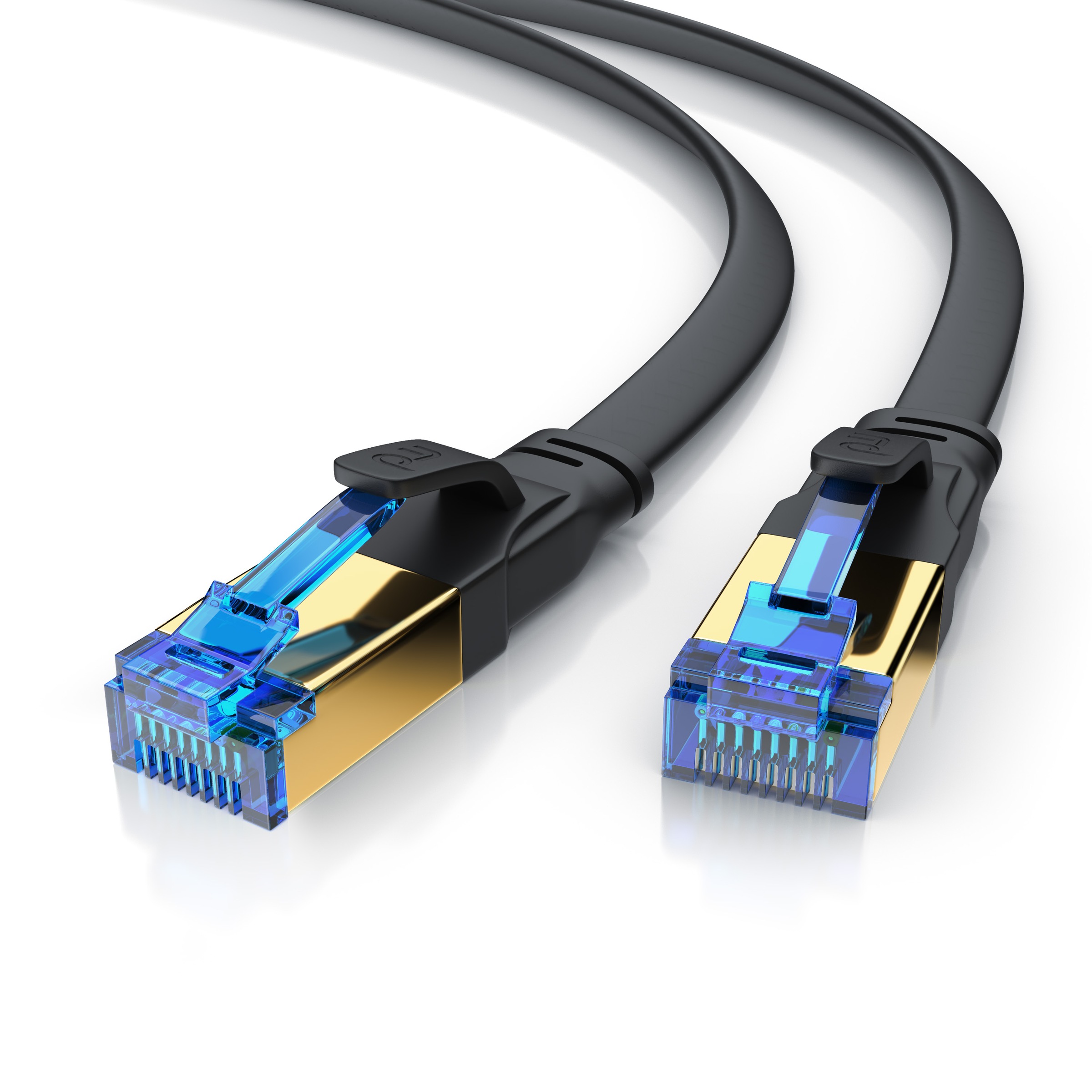 Primewire LAN-Kabel »Cat 8 Patchkabel – S/FTP PIMF Patchkabel«, 100 cm, mit Baumwollgeflecht