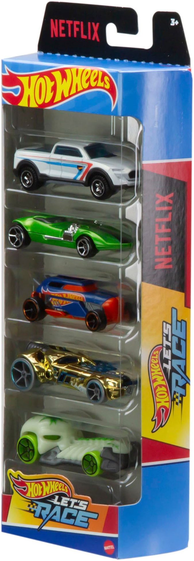 Hot Wheels Spielzeug-Auto »5er-Pack Die-Cast-Fahrzeuge«, Maßstab 1:64