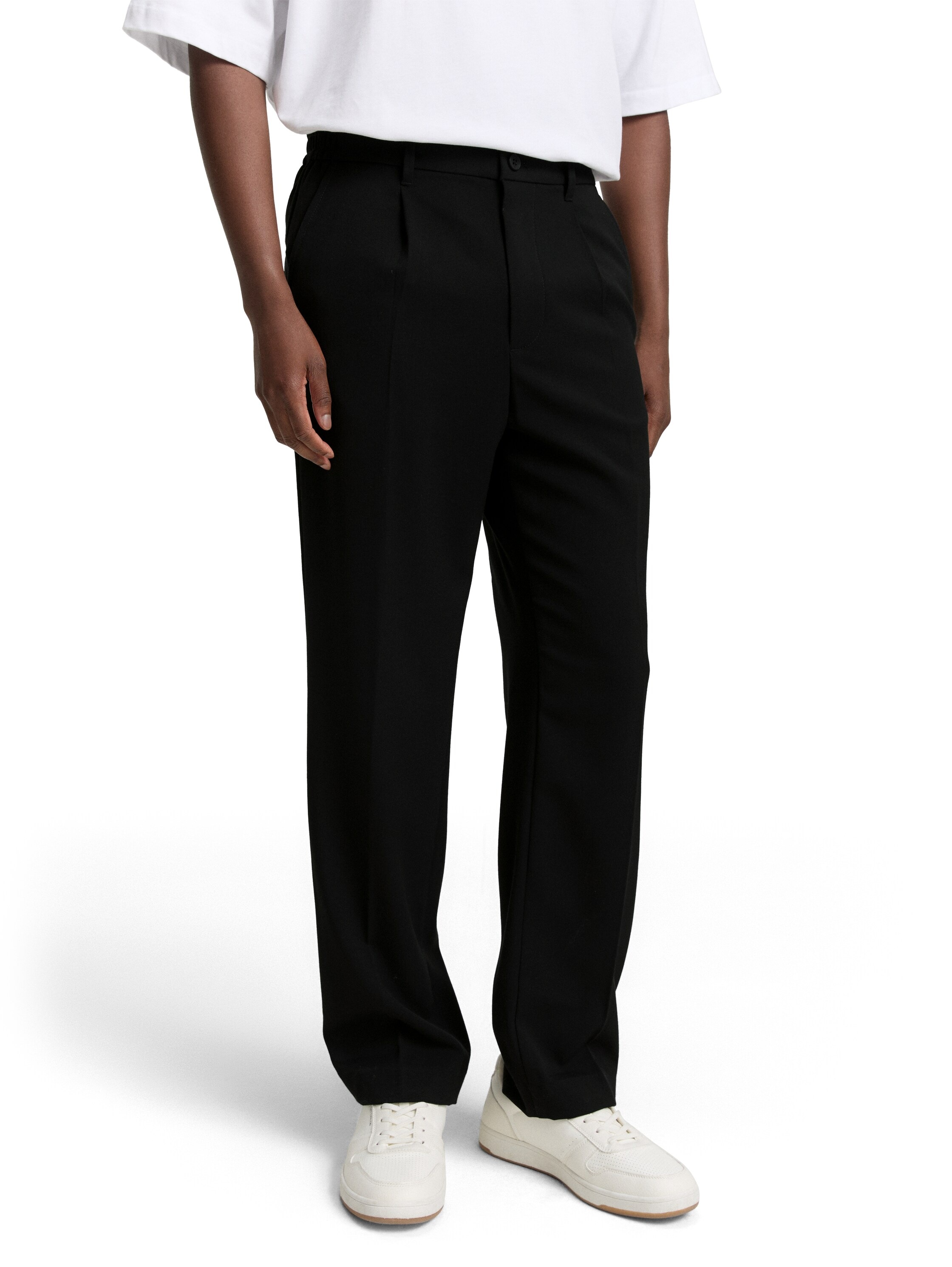 TOM TAILOR Denim Chinohose, mit Bügelfalte