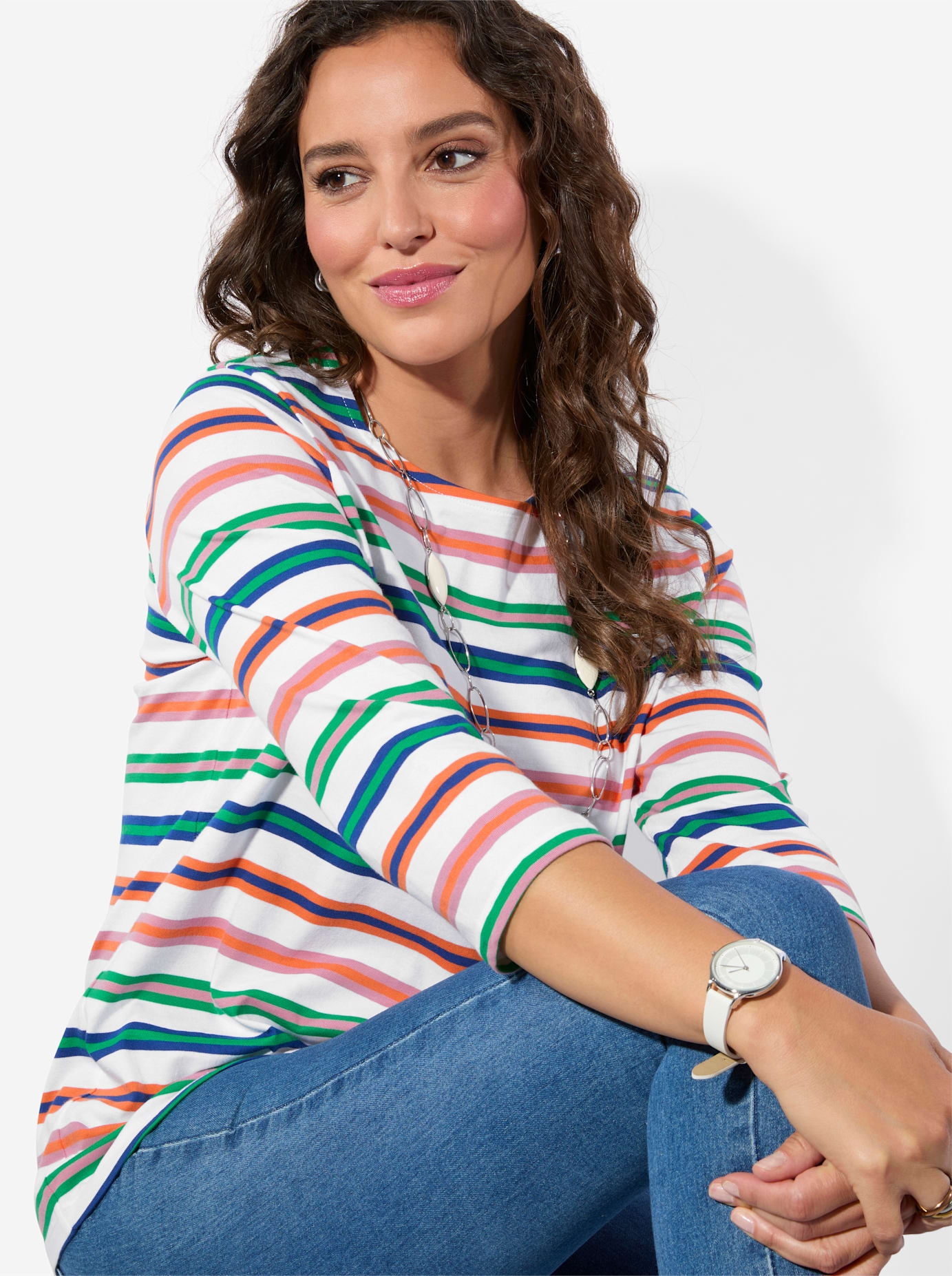 Casual Looks 3/4-Arm-Shirt »Rundhals-Shirt« 1 tlg.