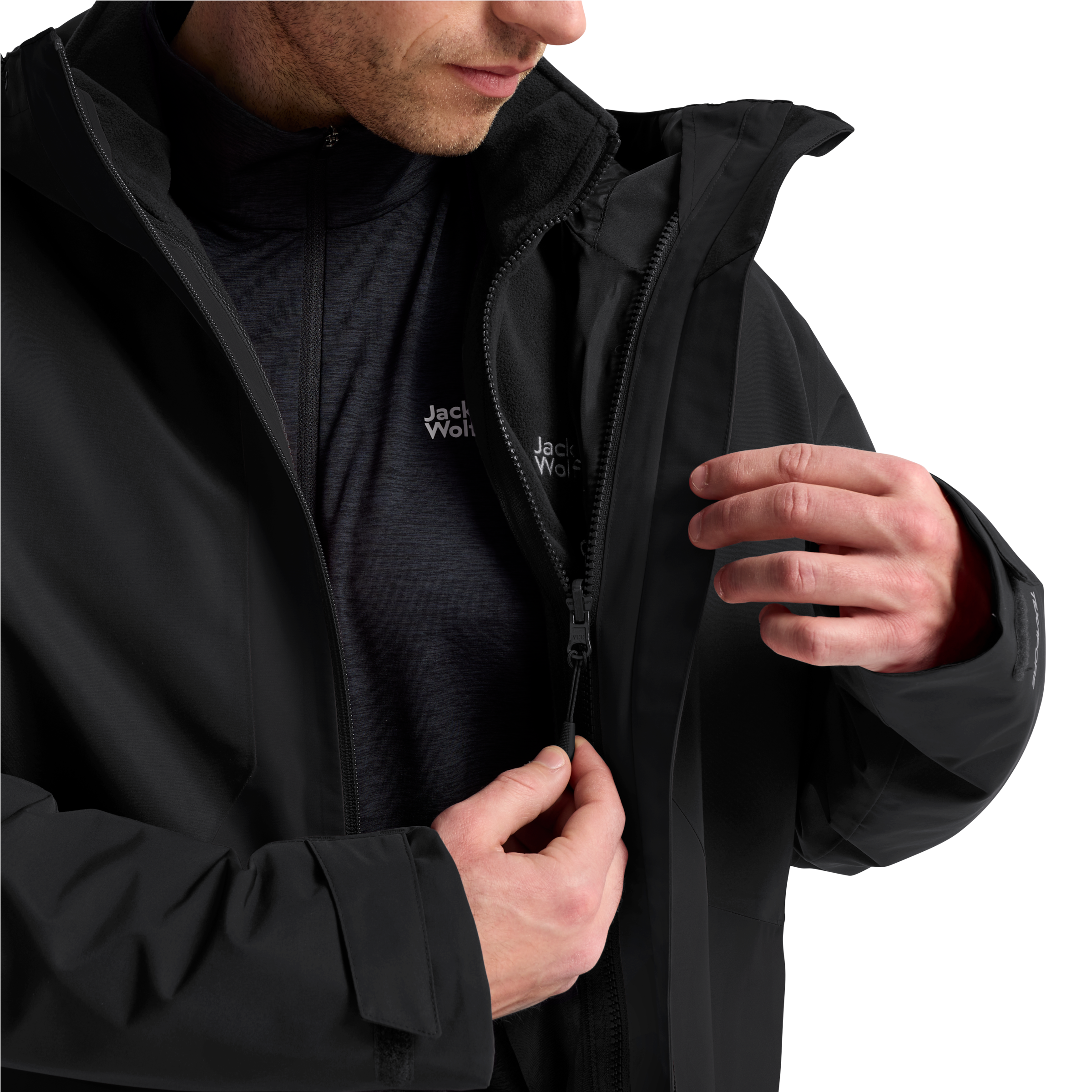 Jack Wolfskin 3-in-1-Funktionsjacke »STONETRAIL 3IN1 JKT M« für Sportmode und Outdoormode, sportlicher Stil, 3-in-1-Funktionsjacke