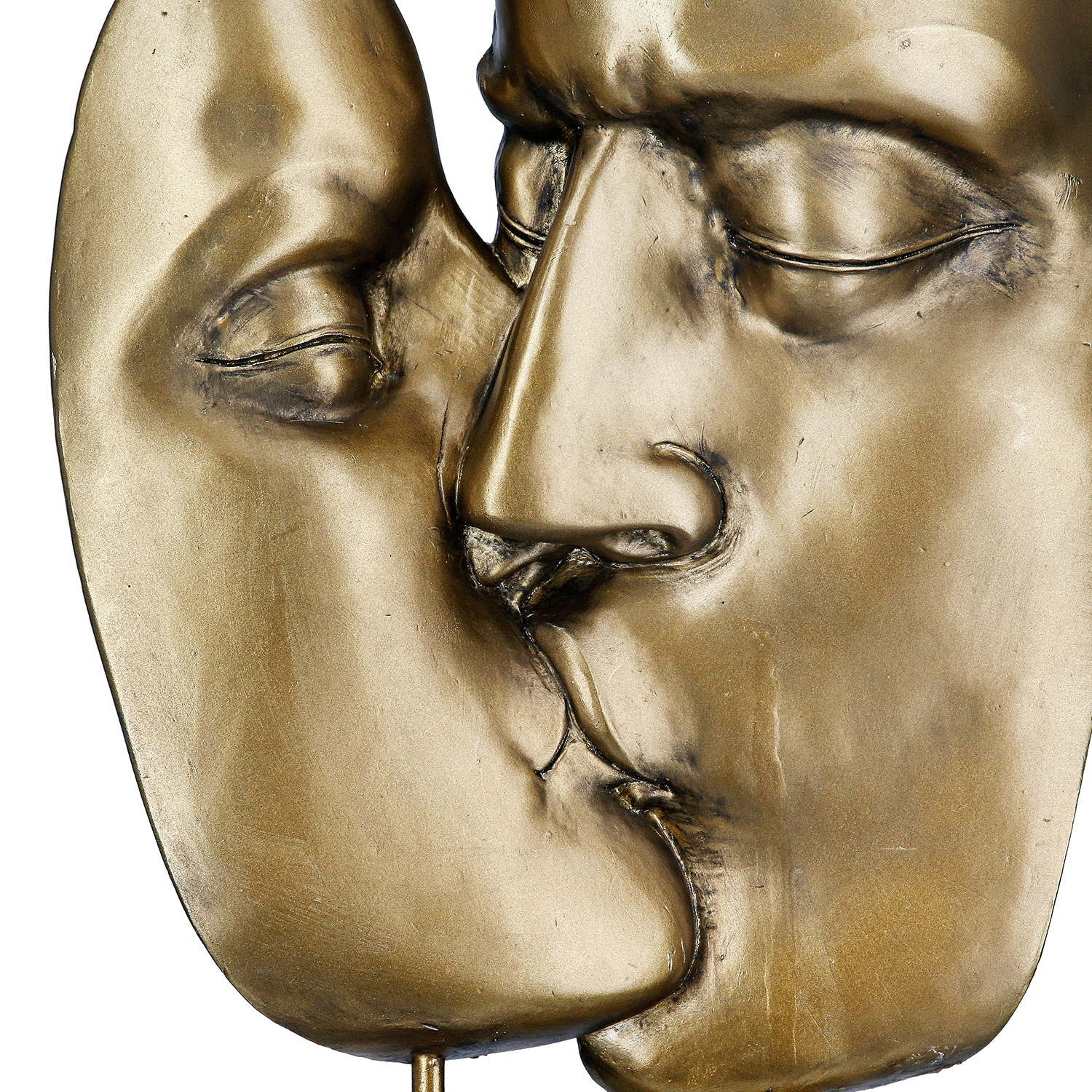 Casablanca by Gilde Dekoobjekt »Skulptur Kuss goldfarben H. 41,5 cm«
