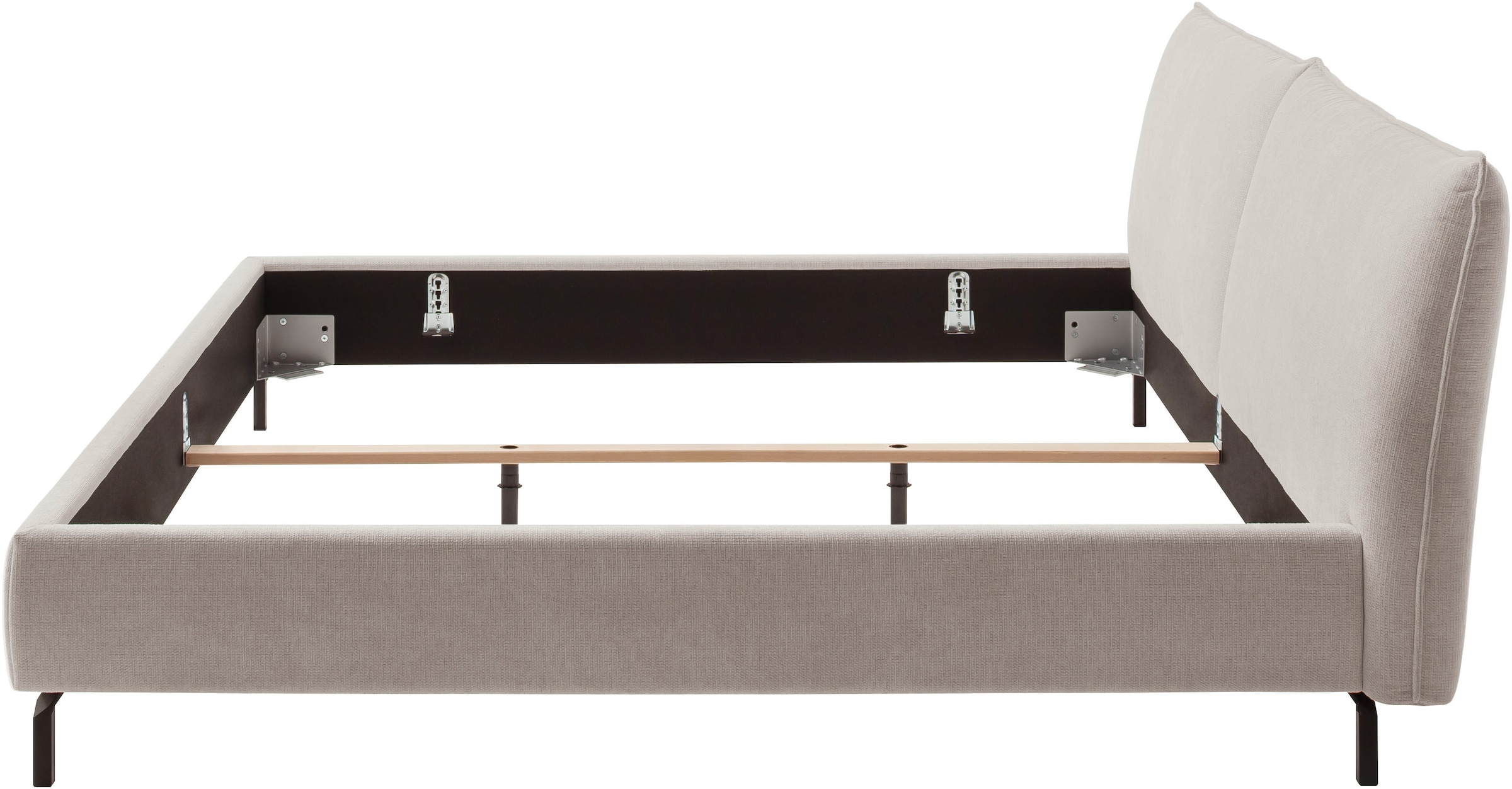 Home affaire Polsterbett »Fionara, Familienbett, extrabreite Liegefläche 240cm, in 2 Längen« inkl. 7-fache Einlegetiefenverstellung & saugroboterfreundliche Höhe